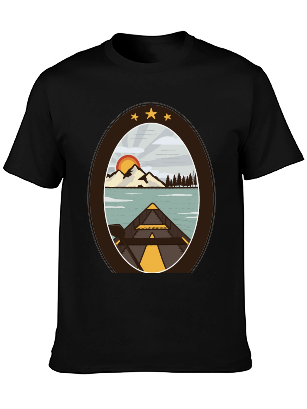 Outdoor Adventure T-Shirt: Lakeside Canoe