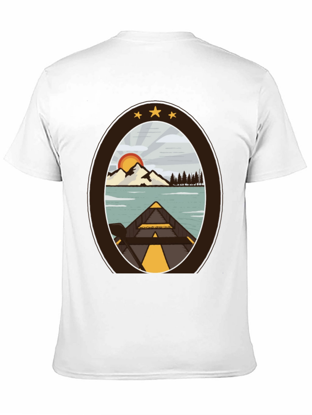 Outdoor Adventure T-Shirt: Lakeside Canoe