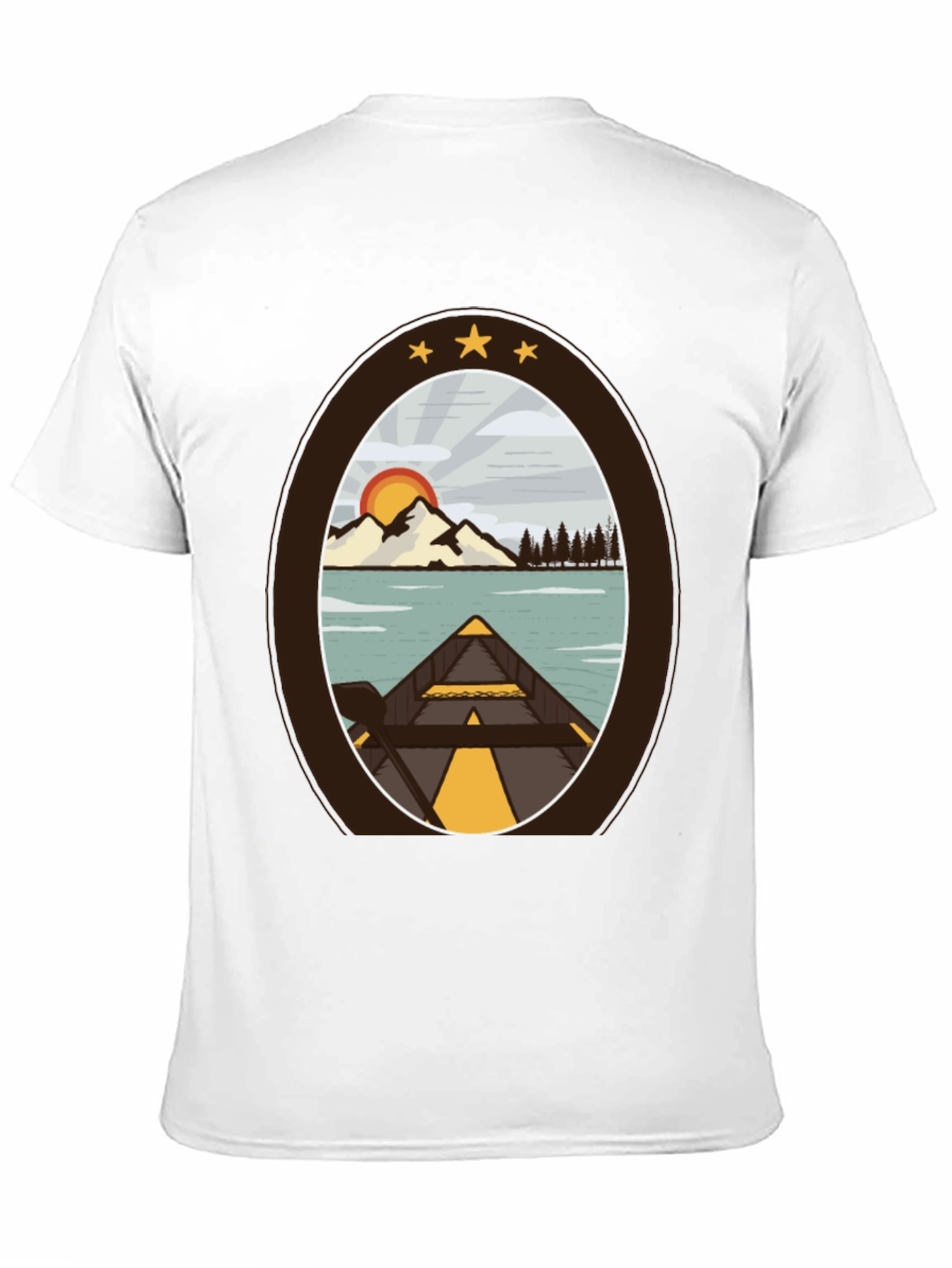 Outdoor Adventure T-Shirt: Lakeside Canoe