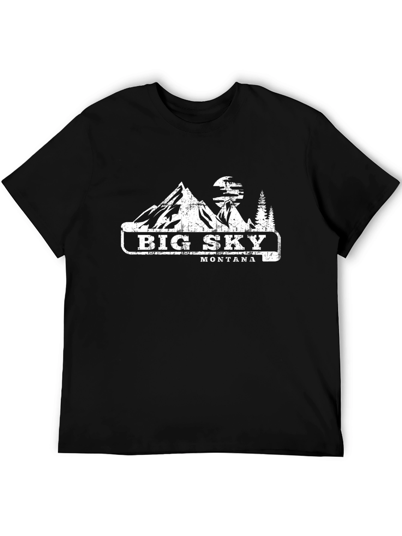 Big Sky Montana Graphic Tee - Mountain Design