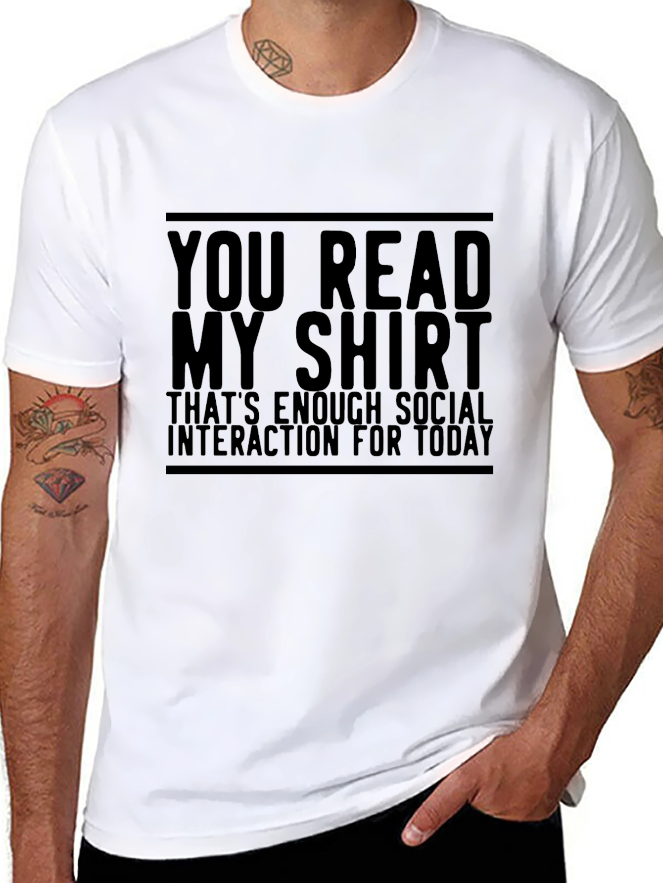 Funny Sarcastic Social Interaction T-Shirt