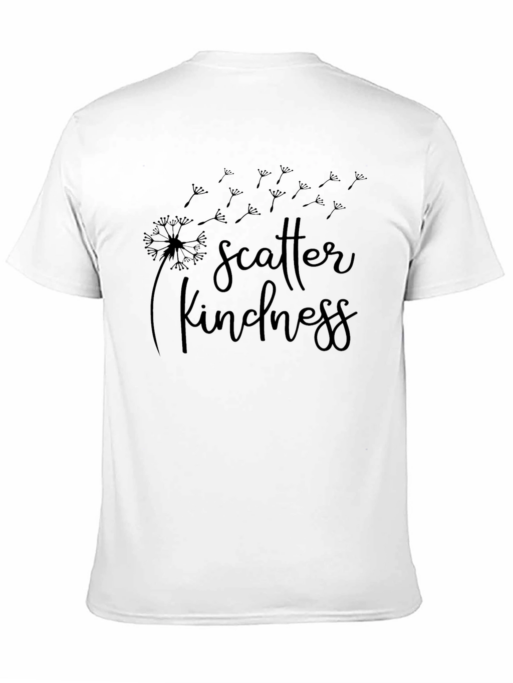 Scatter Kindness Black Graphic T-Shirt