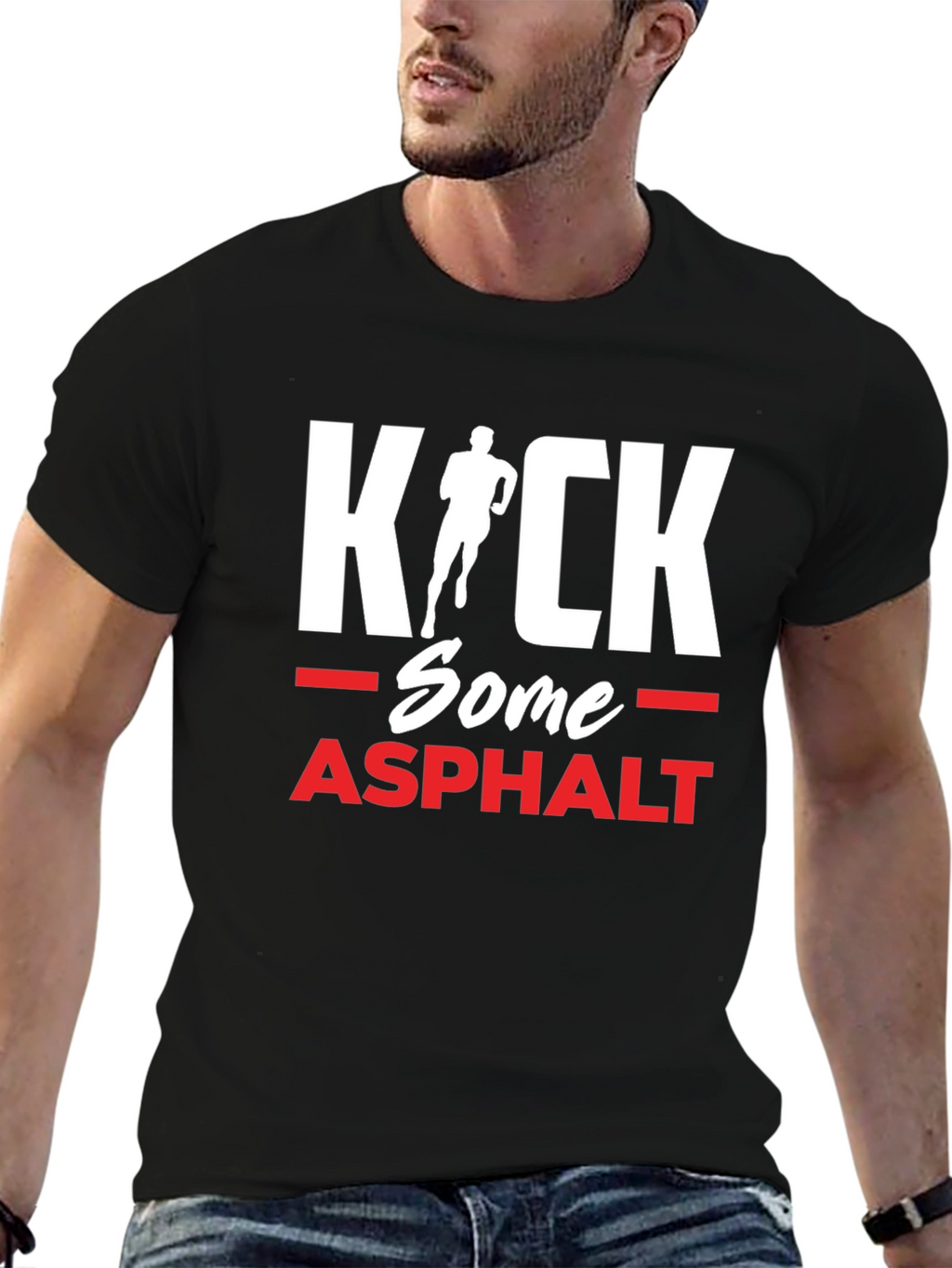 Kick Some Asphalt Running T-Shirt
