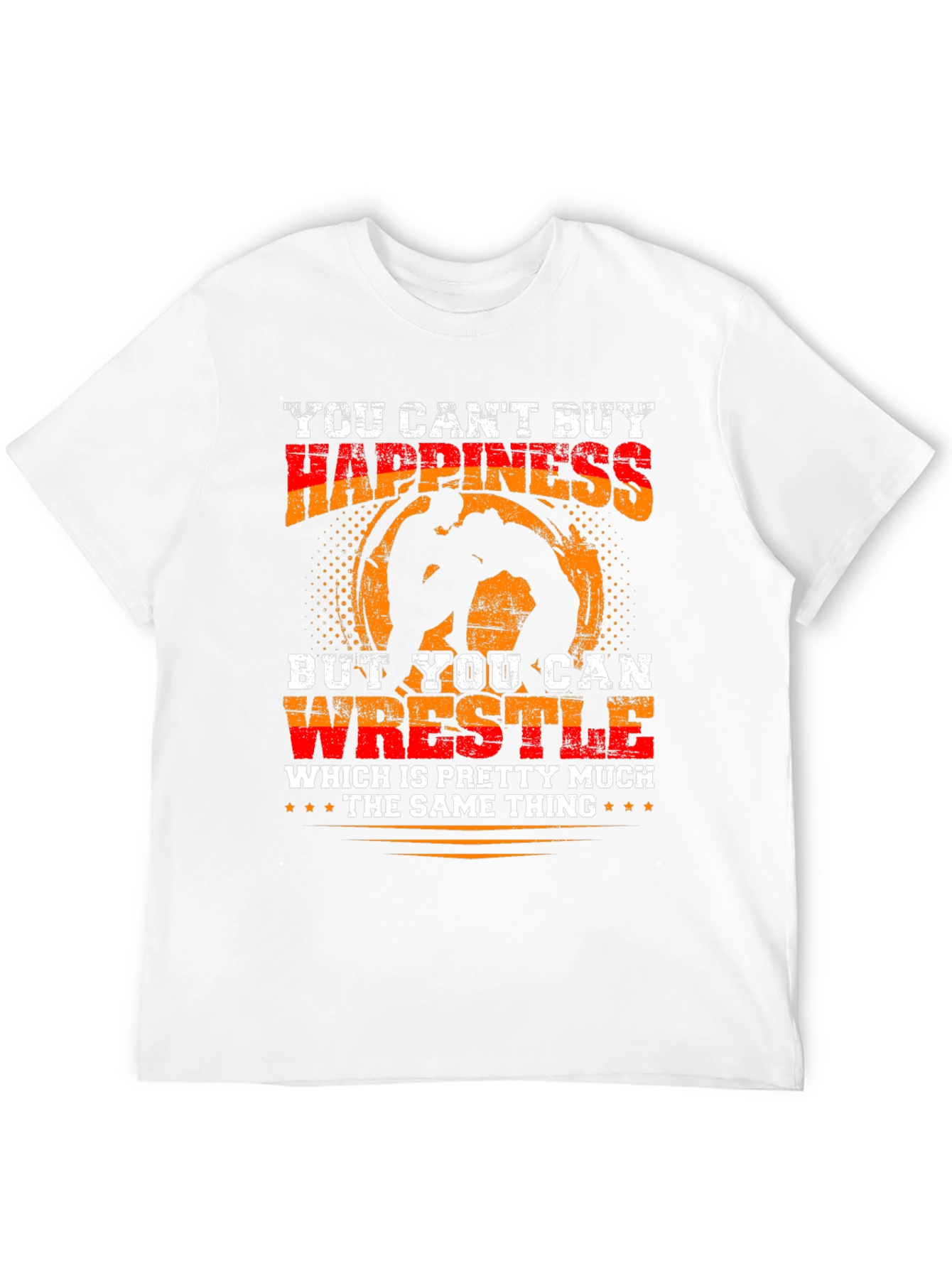 Wrestling Happiness Graphic T-Shirt