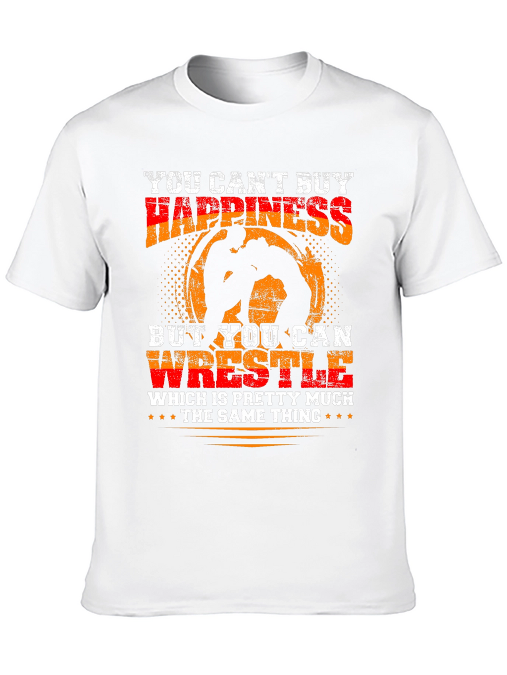Wrestling Happiness Graphic T-Shirt