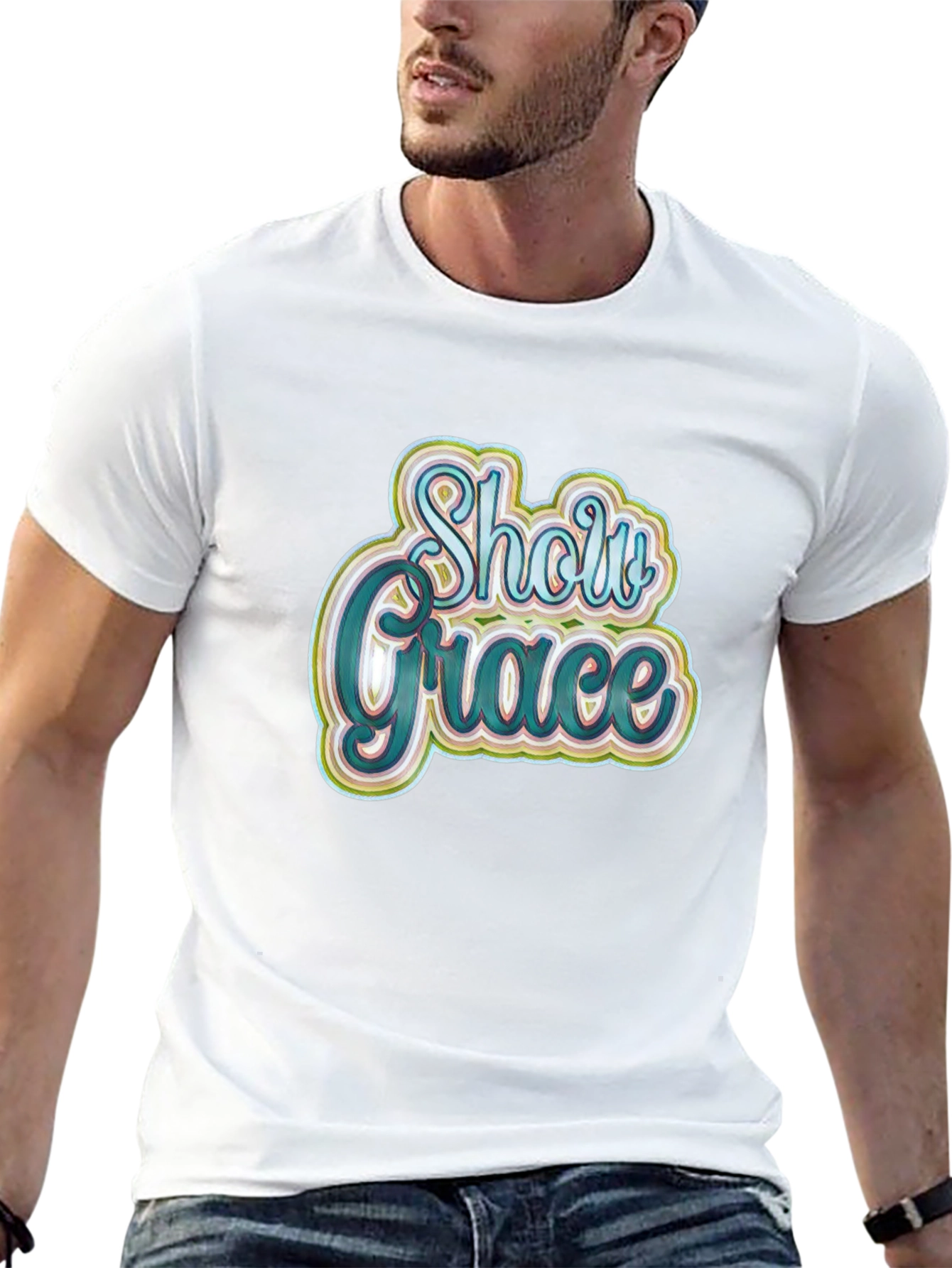 Show Grace Black Graphic T-Shirt