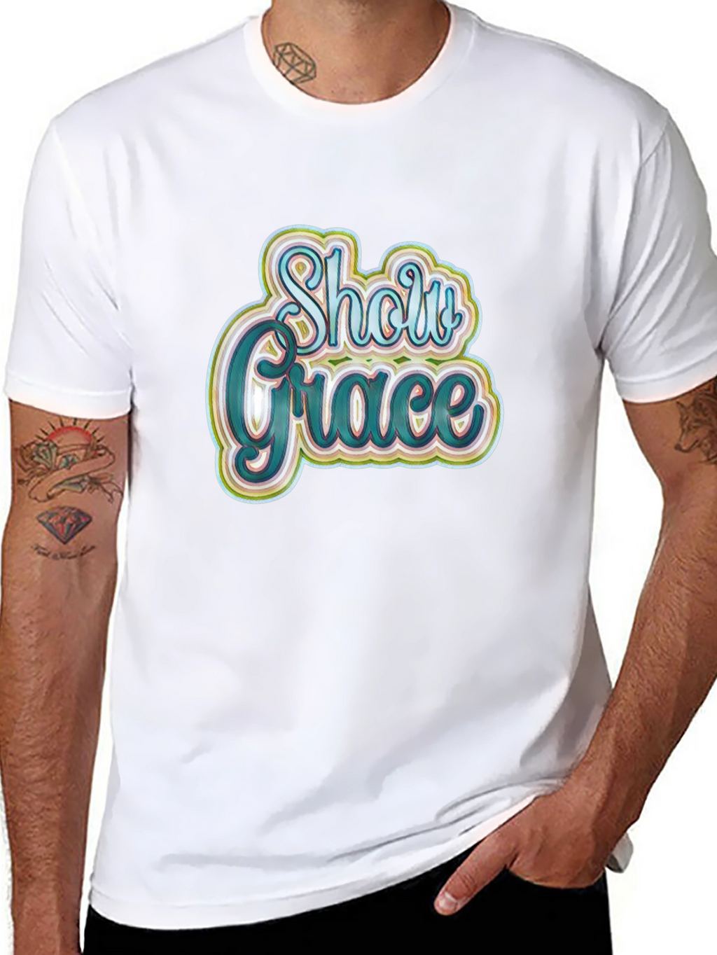 Show Grace Black Graphic T-Shirt