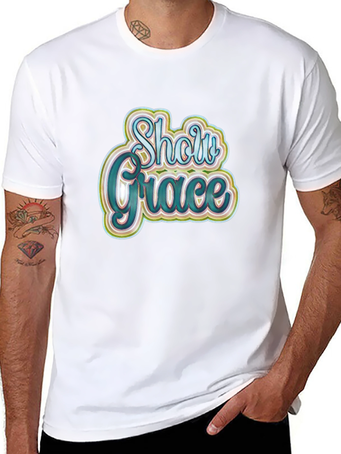 Show Grace Black Graphic T-Shirt