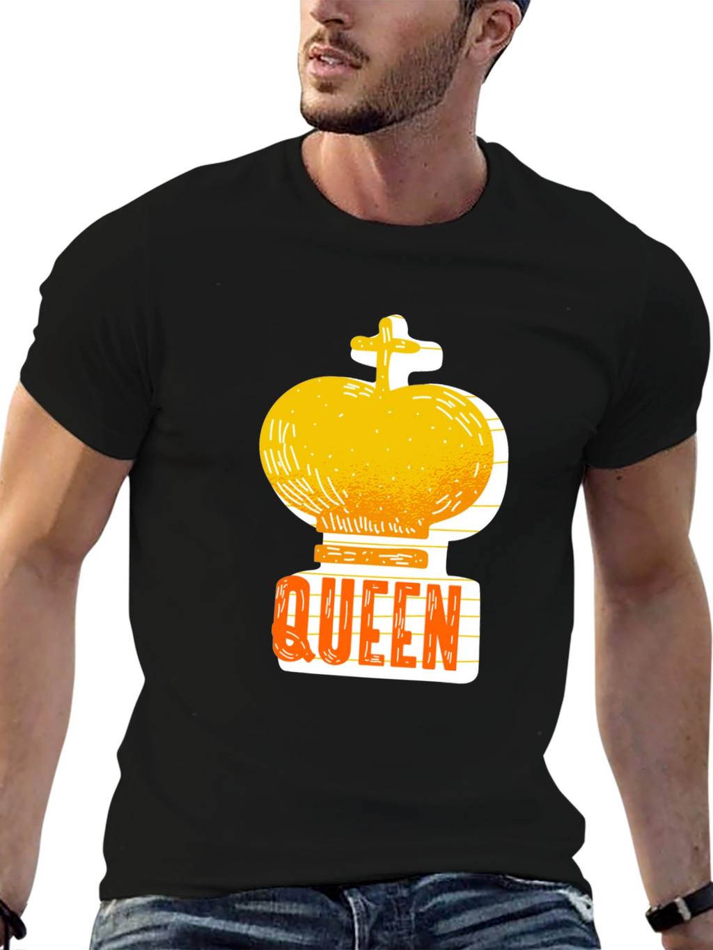Queen Chess Piece Graphic Tee