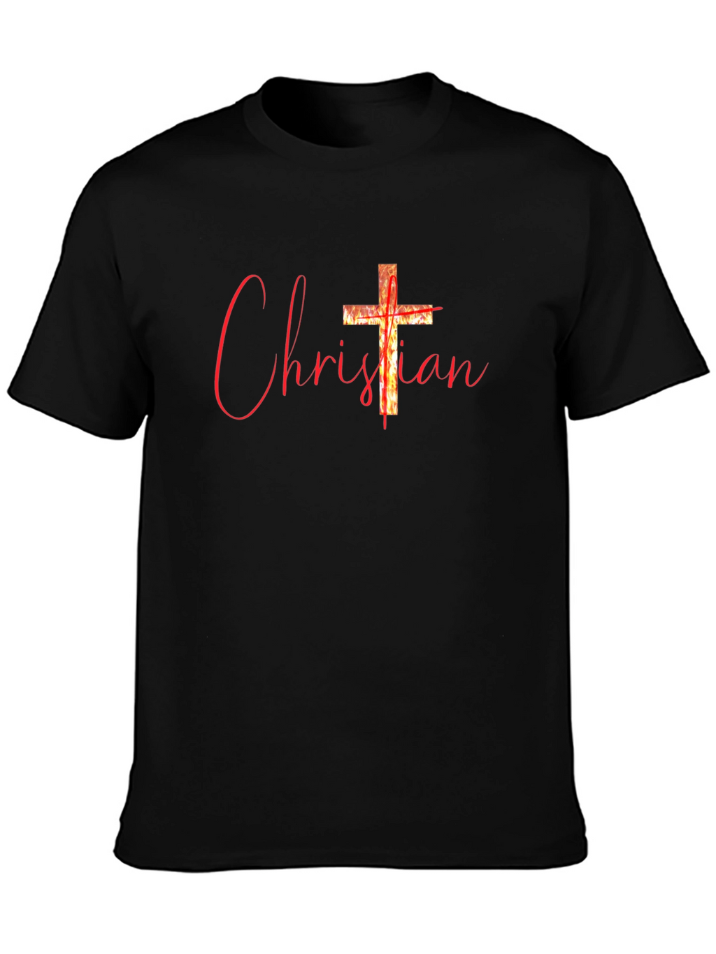 Christian Cross Graphic Tee - Religious Faith T-Shirt