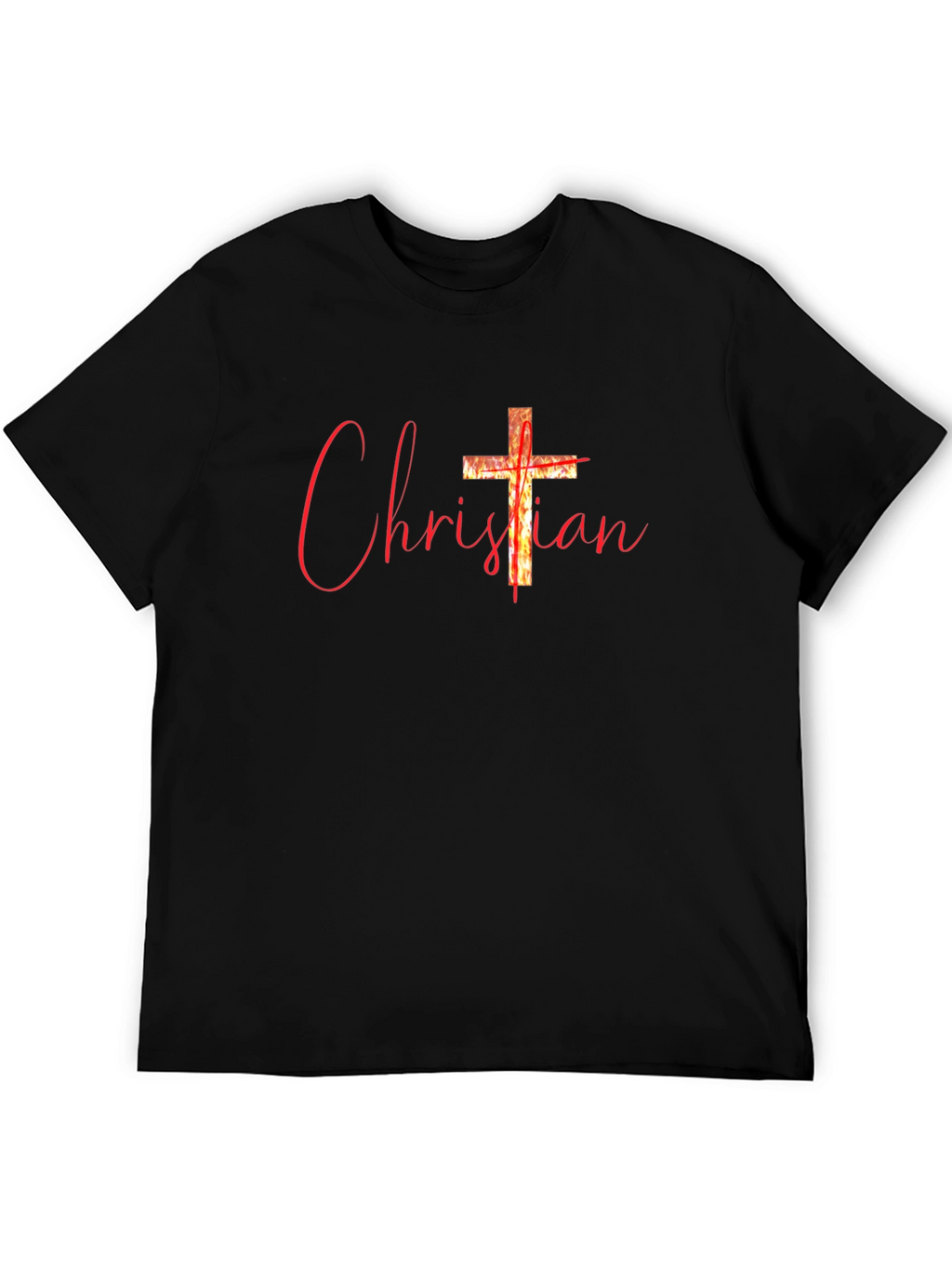 Christian Cross Graphic Tee - Religious Faith T-Shirt