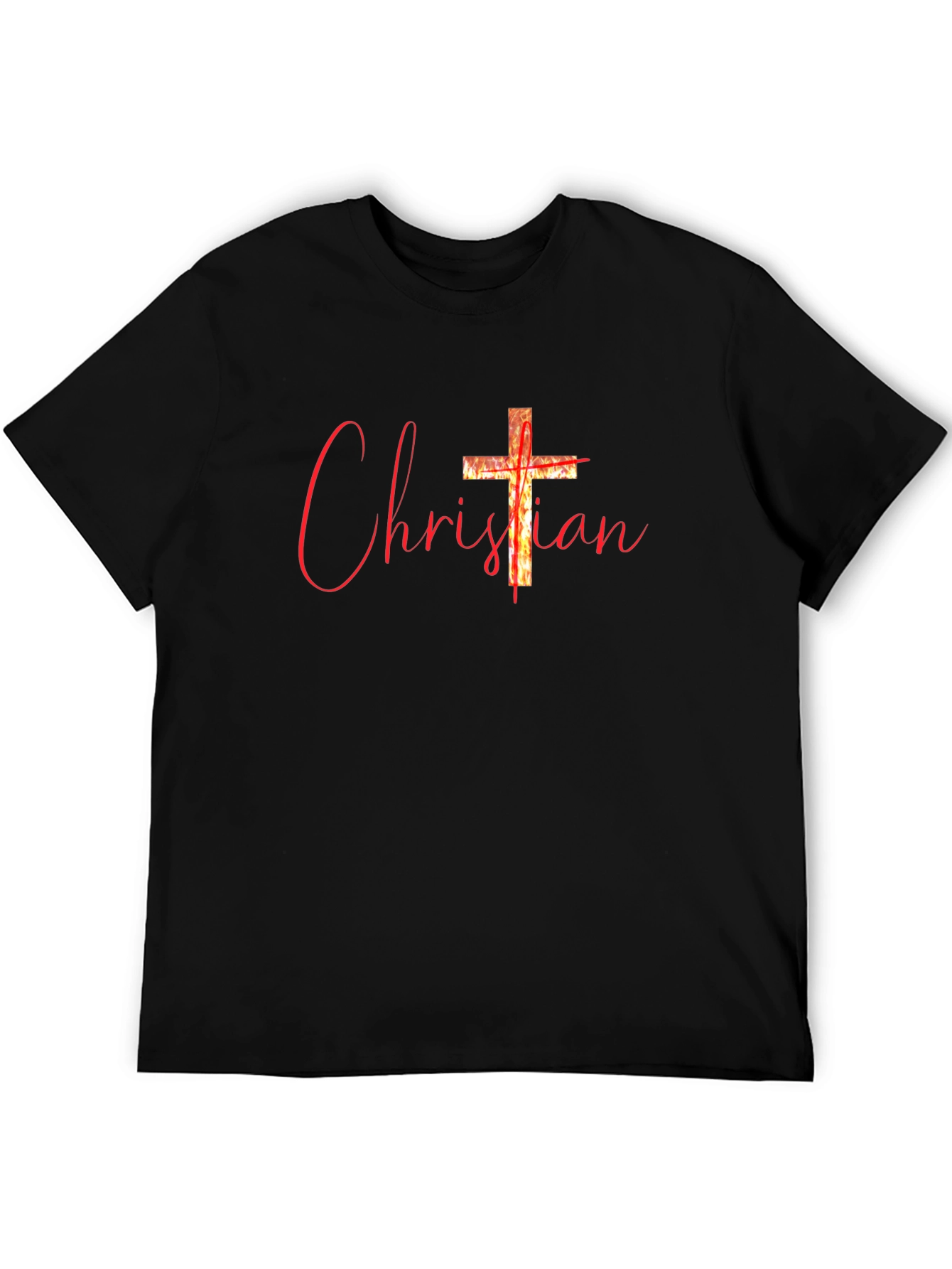 Christian Cross Graphic Tee - Religious Faith T-Shirt