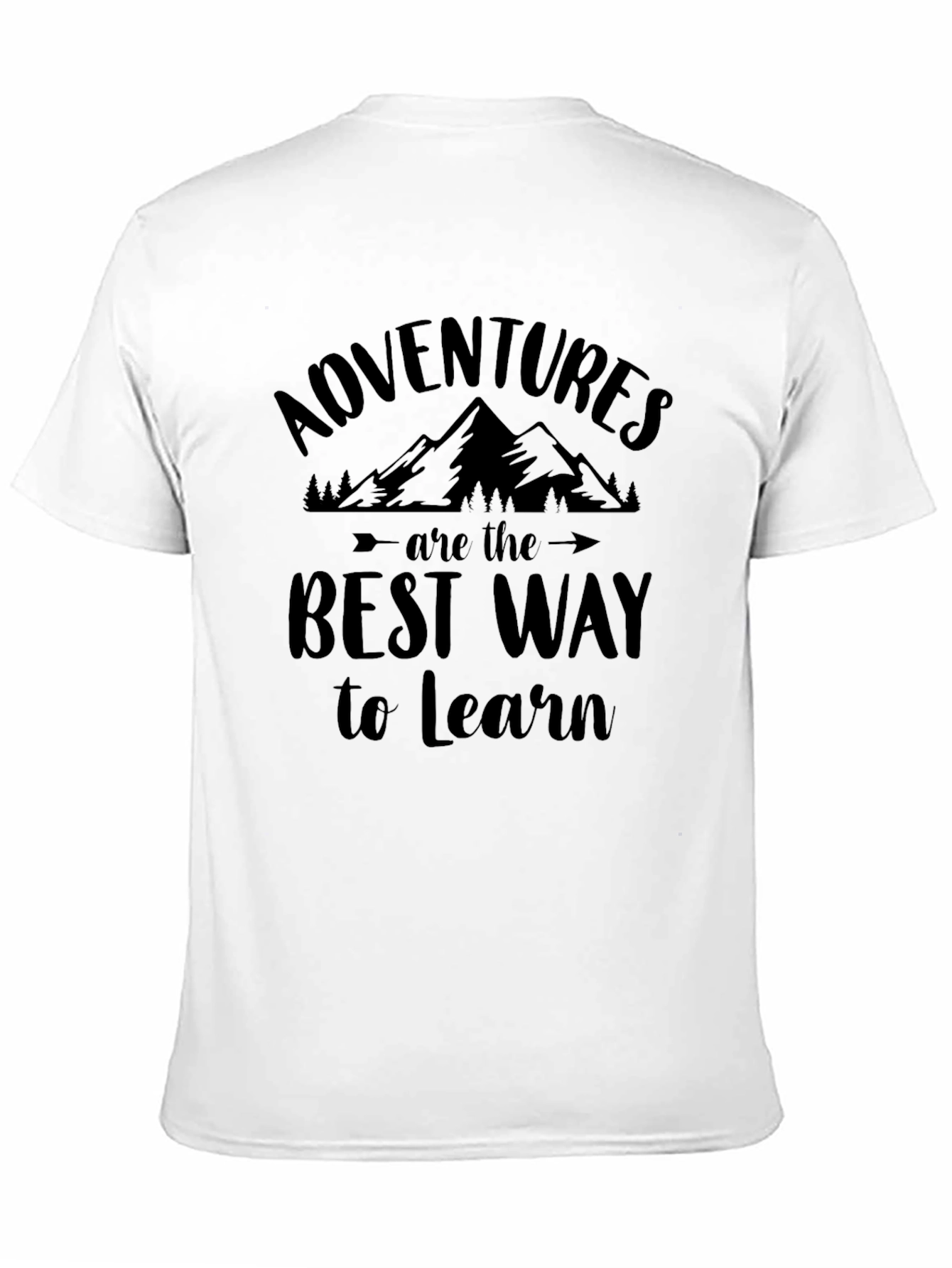Adventure is the Best Way to Learn Black T-Shirt