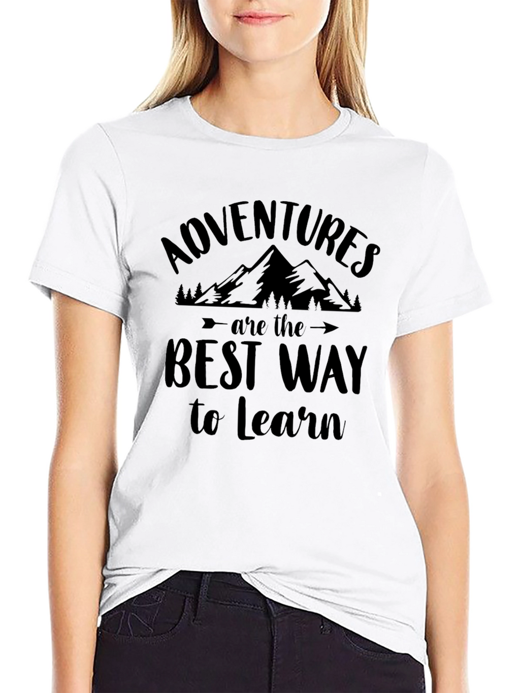 Adventure is the Best Way to Learn Black T-Shirt
