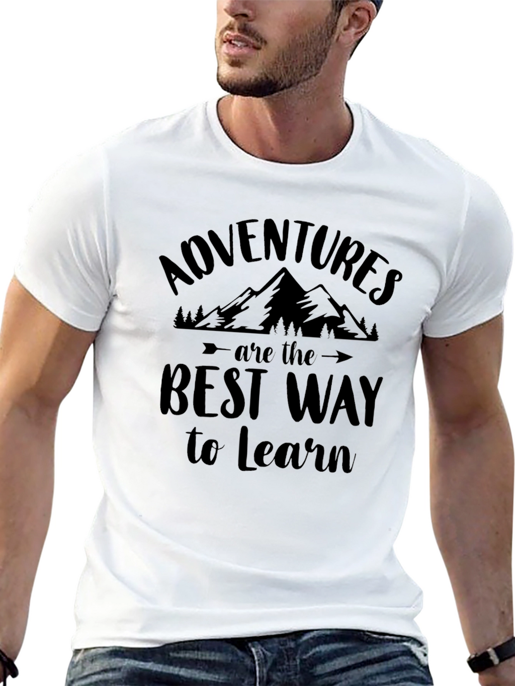 Adventure is the Best Way to Learn Black T-Shirt