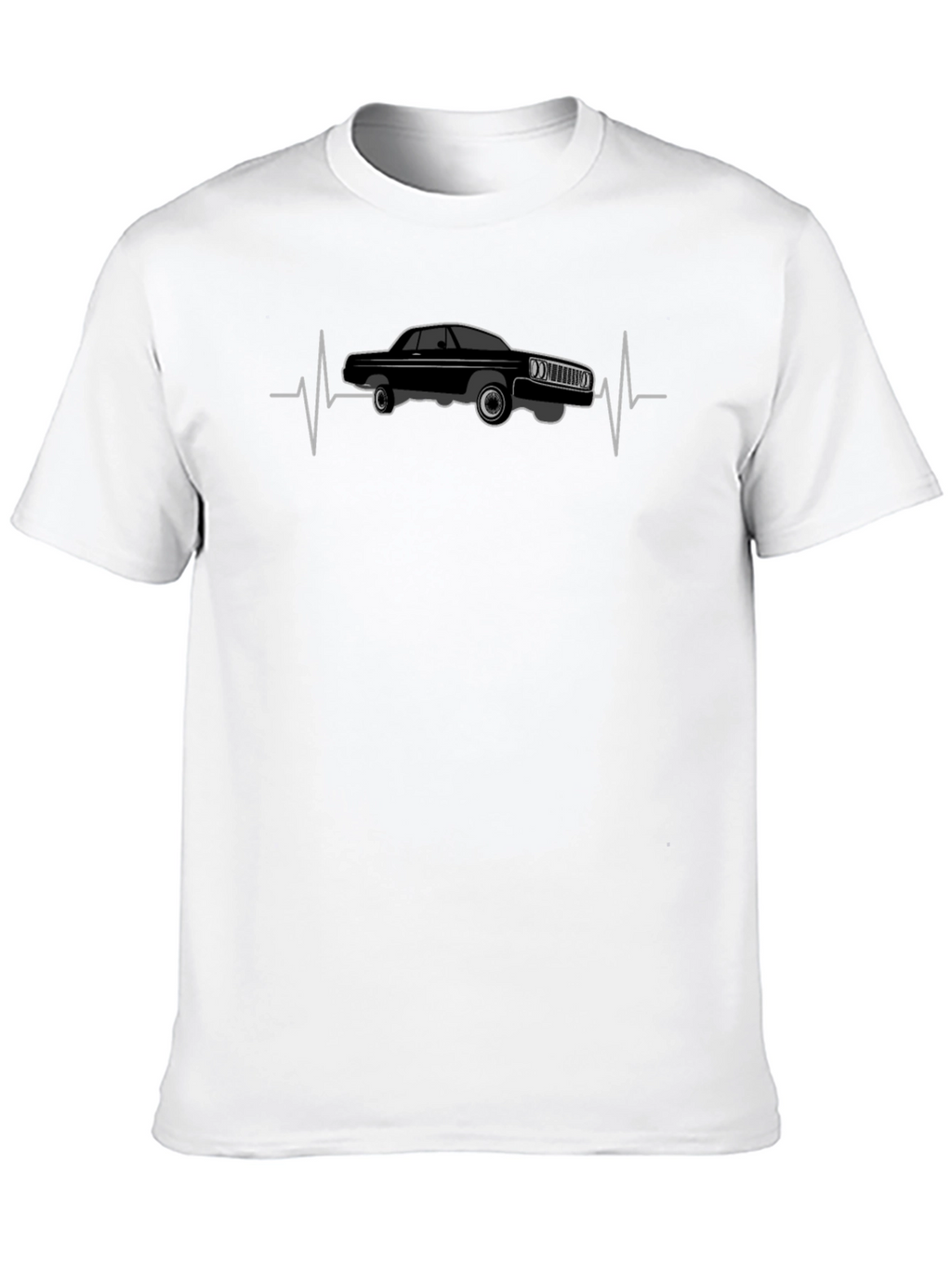 Classic Car Heartbeat T-Shirt - Cool Auto Design