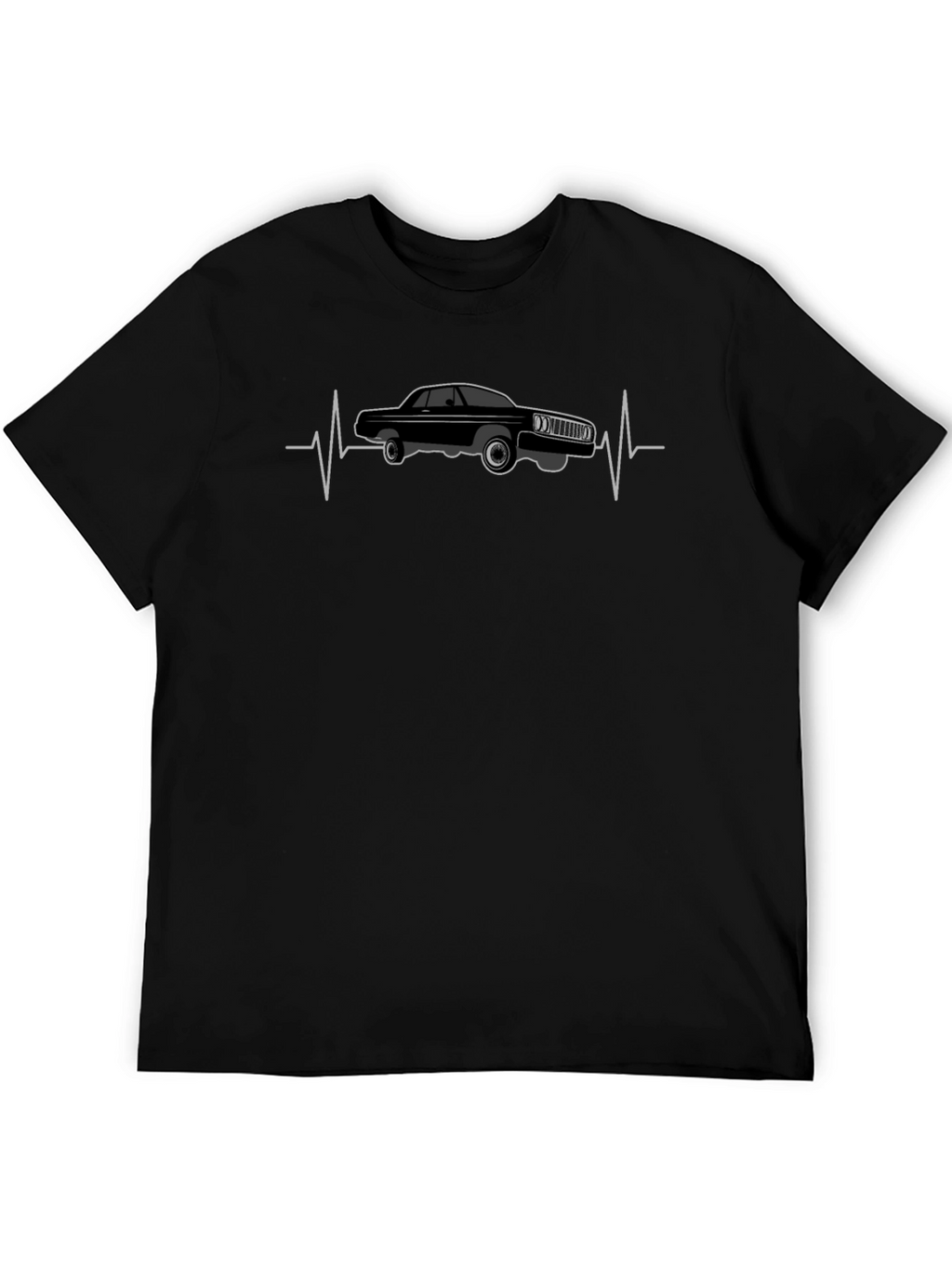 Classic Car Heartbeat T-Shirt - Cool Auto Design