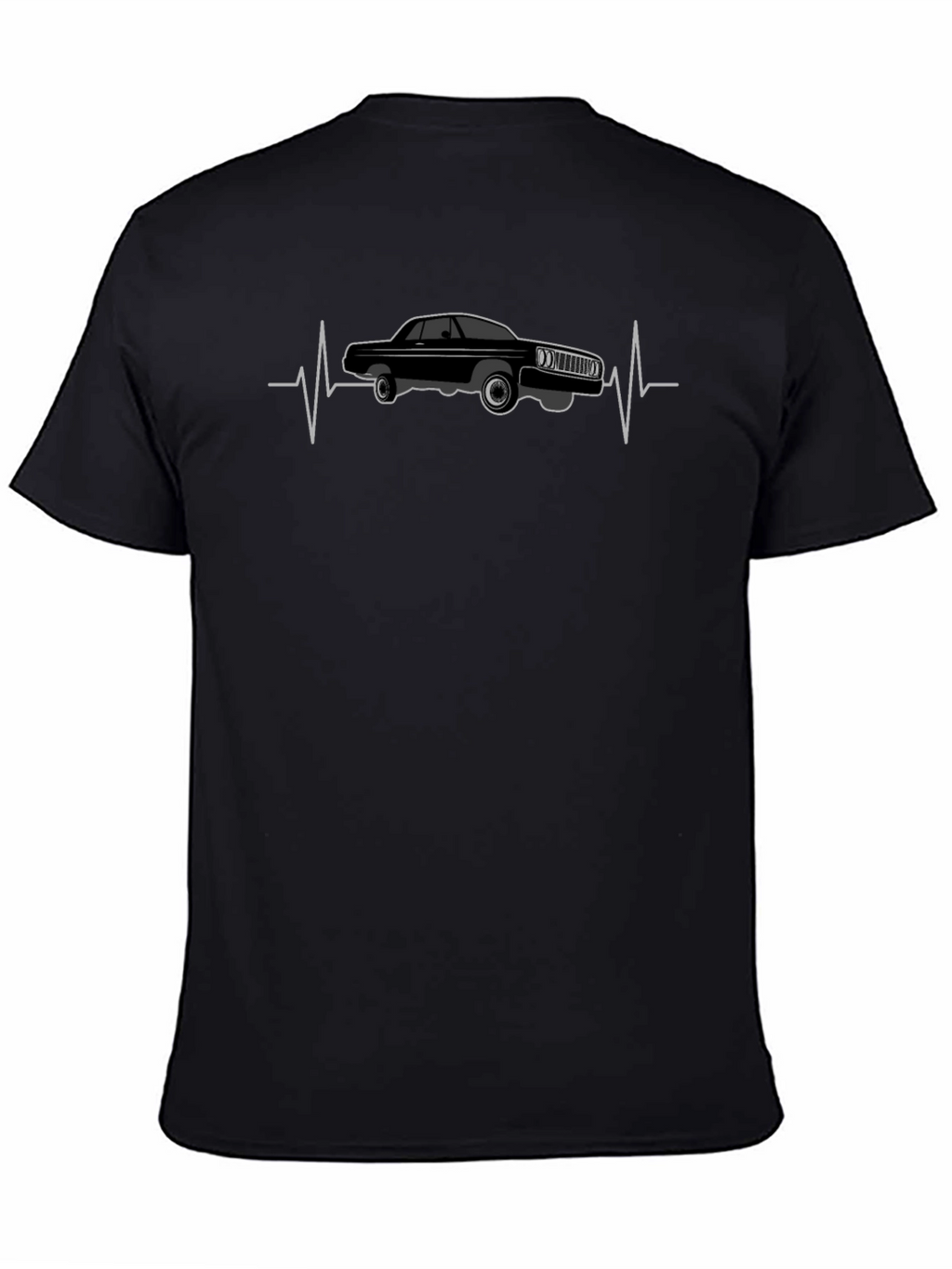 Classic Car Heartbeat T-Shirt - Cool Auto Design