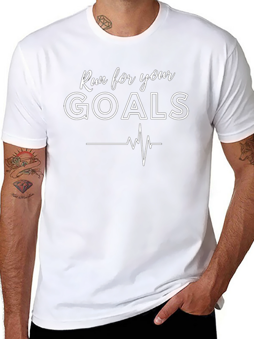 Run for Your Goals Graphic T-Shirt