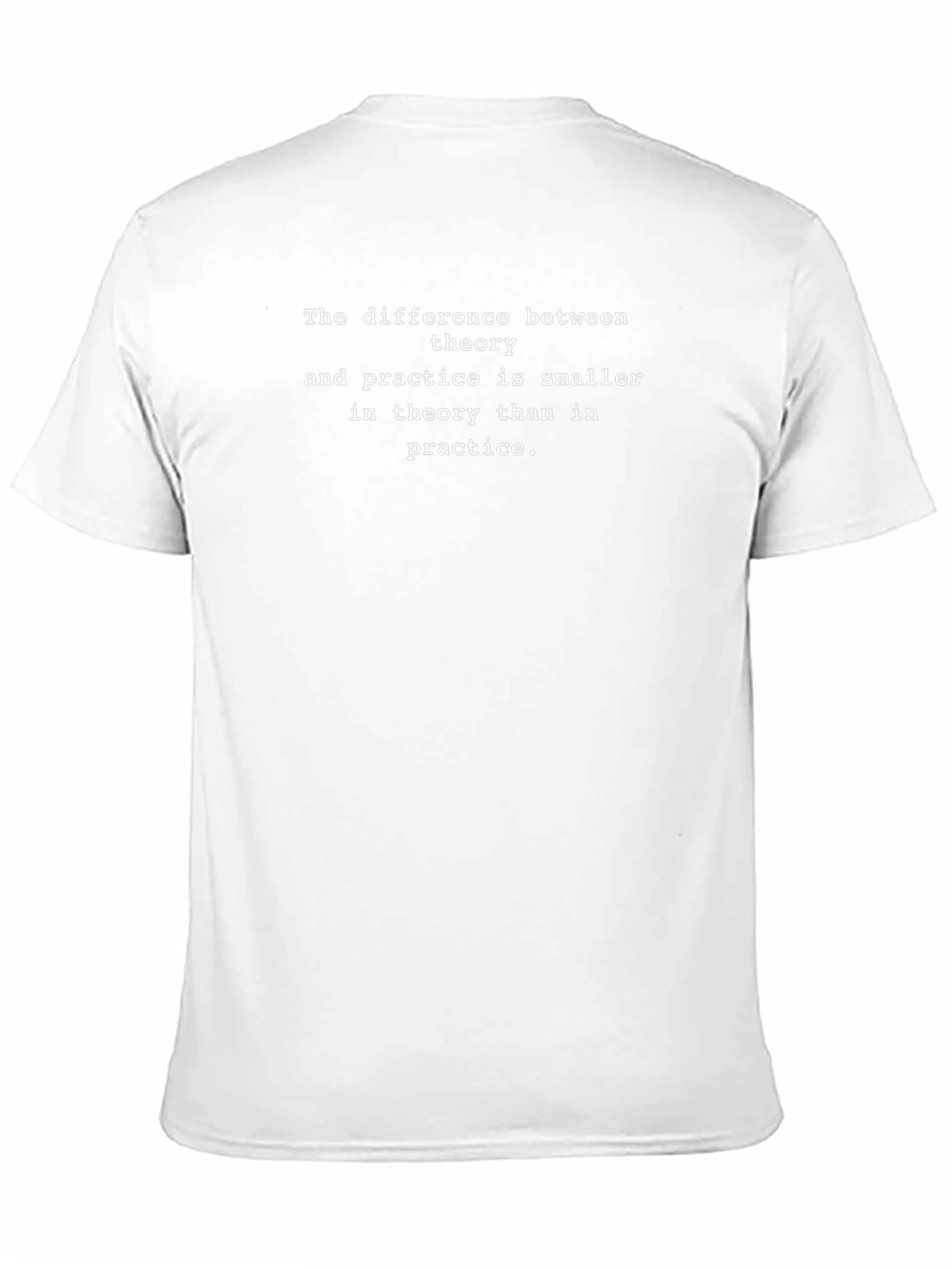 Theory vs Practice Funny Black T-Shirt
