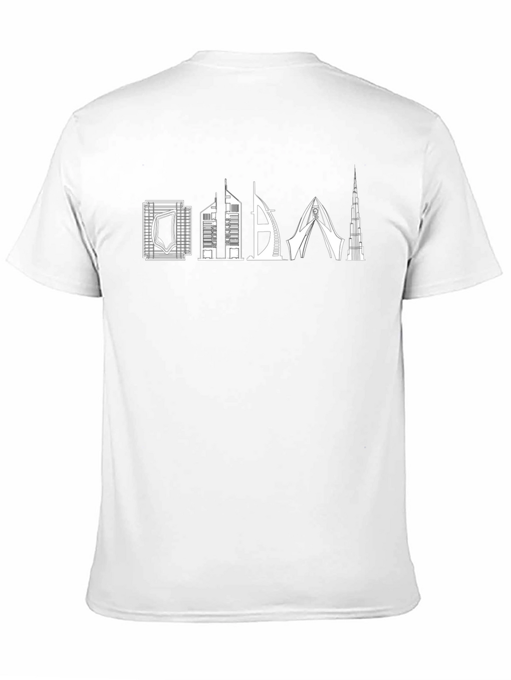 Dubai Skyline Graphic T-Shirt - Black