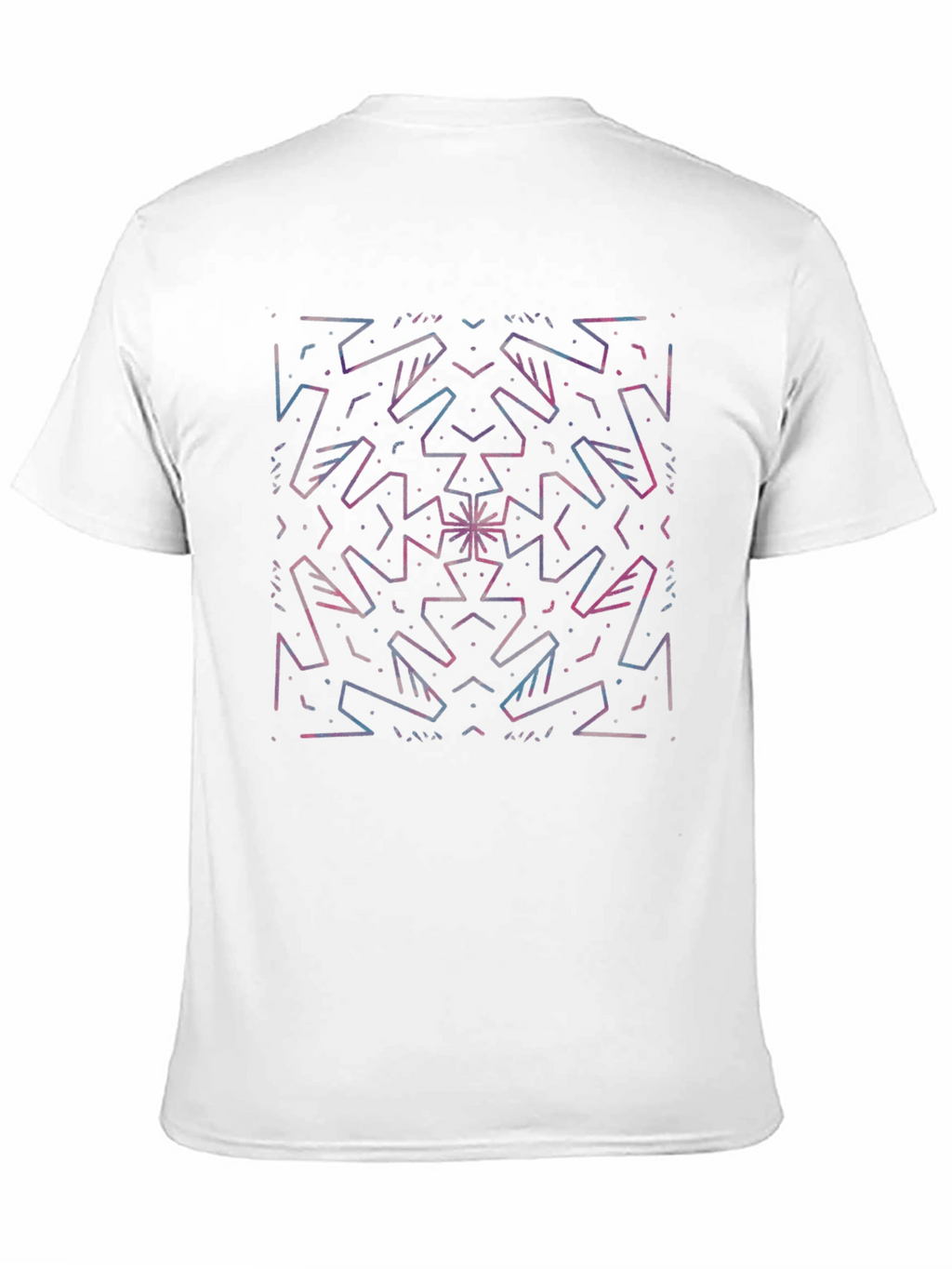 Abstract Geometric Graphic Print Black T-Shirt