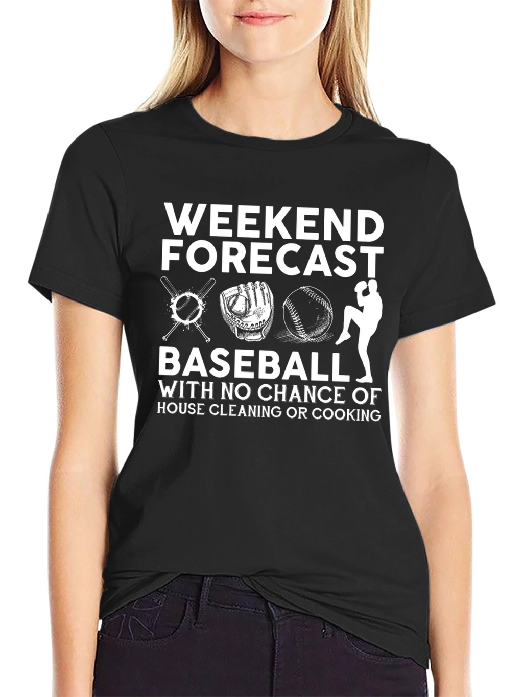 Weekend Baseball T-Shirt - No Housework!