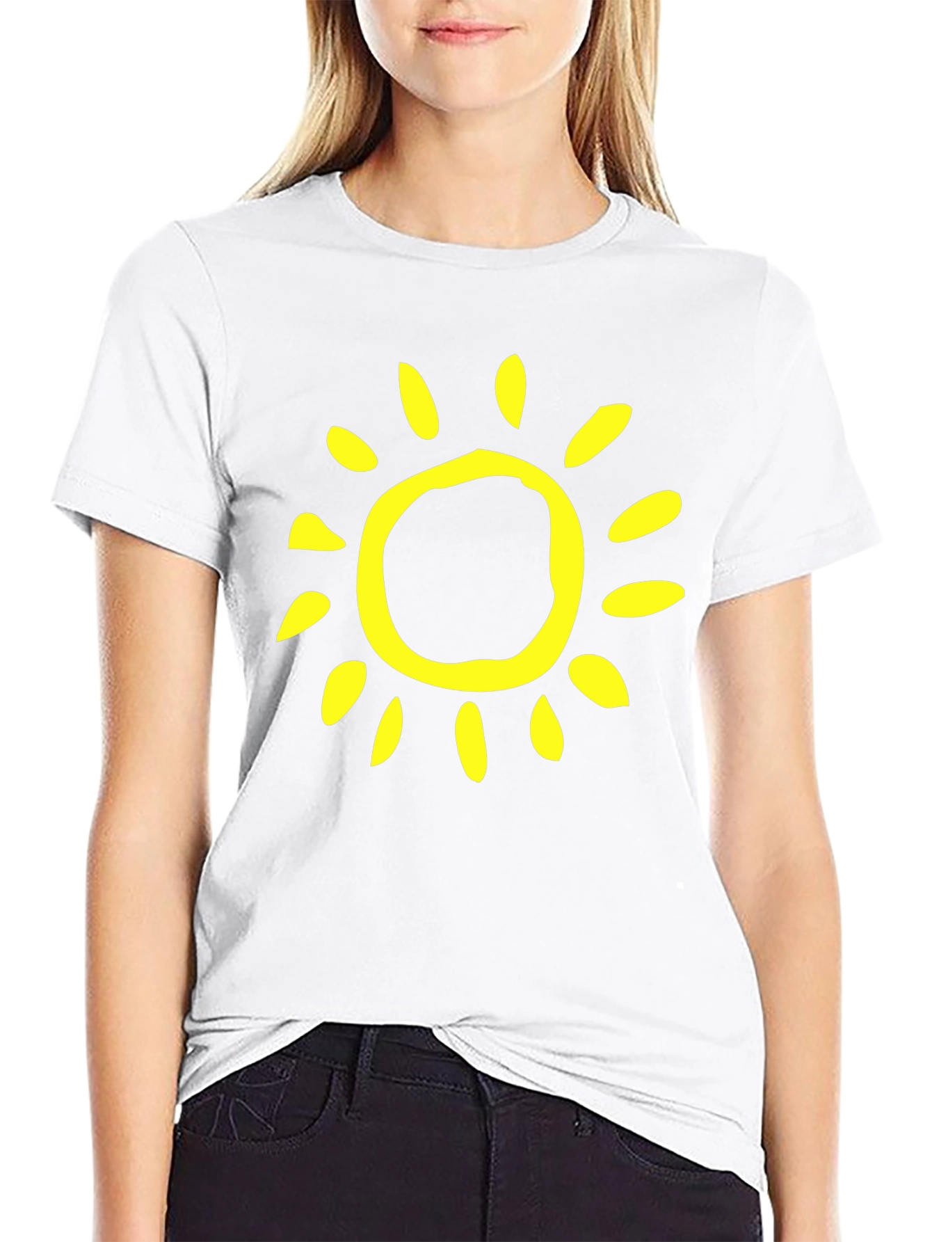 Sunny Day Black T-Shirt - Casual Style