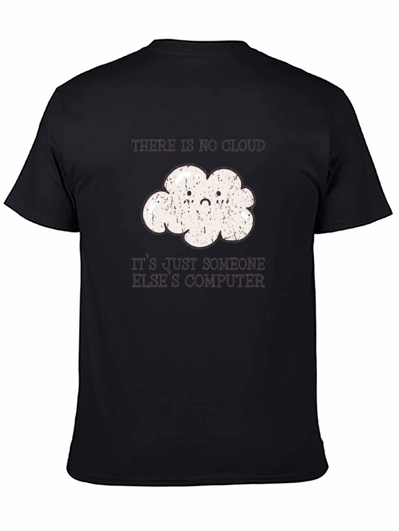 Funny Programmer Cloud T-Shirt - No Cloud Just Computer