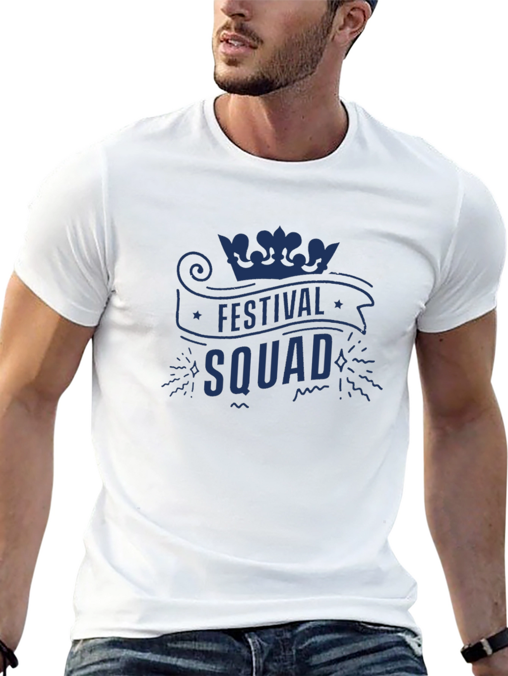 Festival Squad Graphic Tee - Mens Black T-Shirt