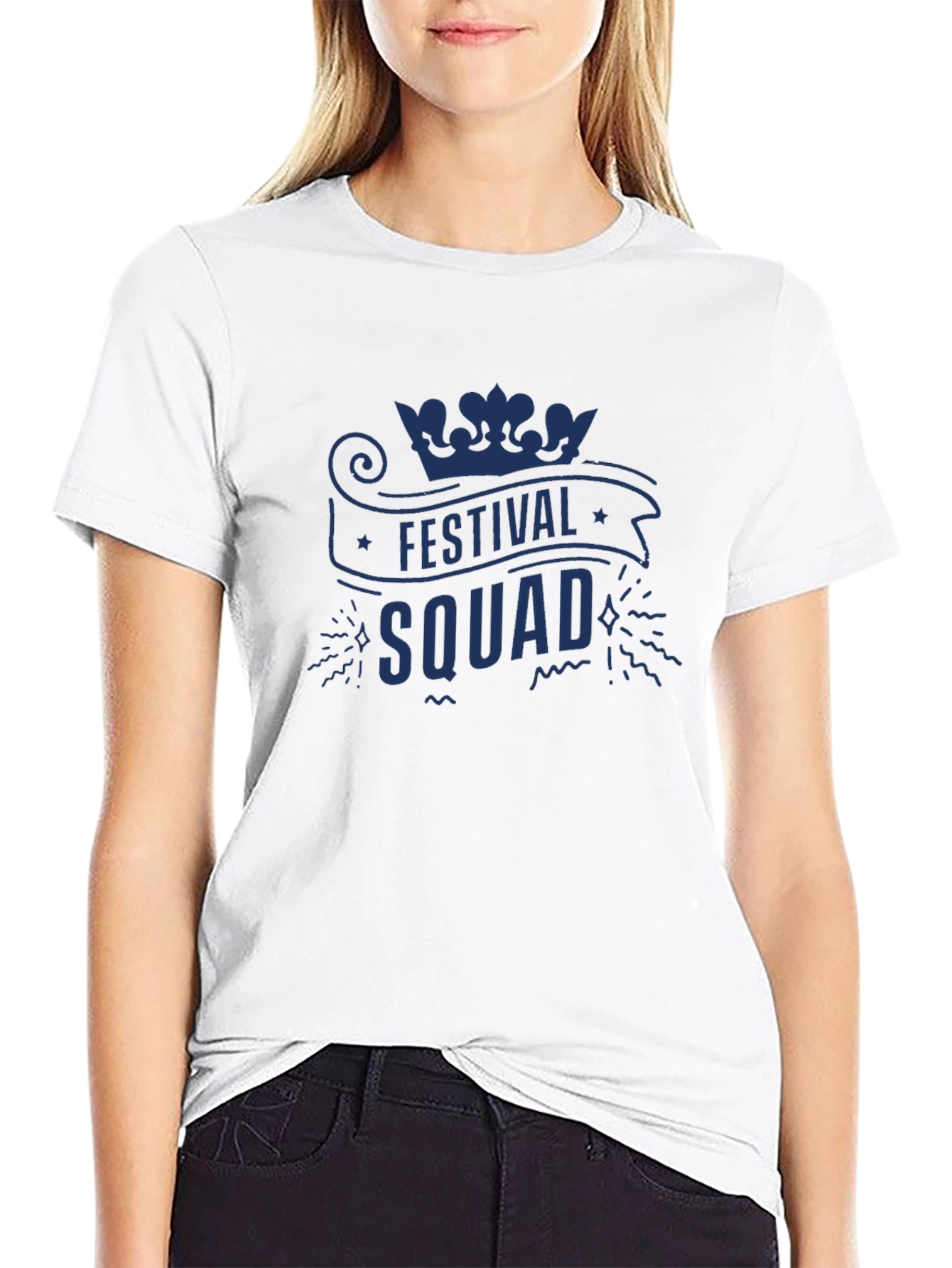 Festival Squad Graphic Tee - Mens Black T-Shirt