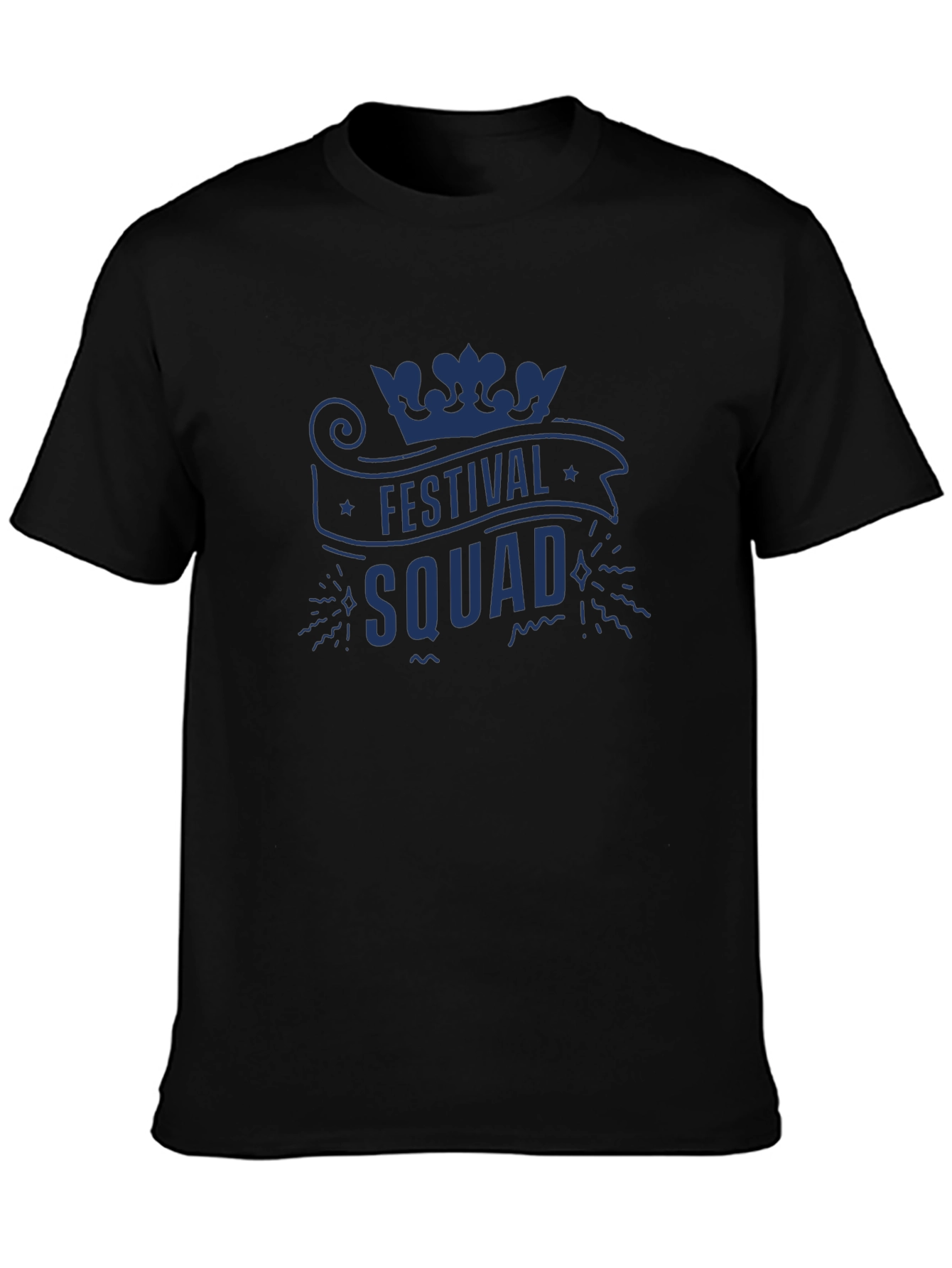 Festival Squad Graphic Tee - Mens Black T-Shirt