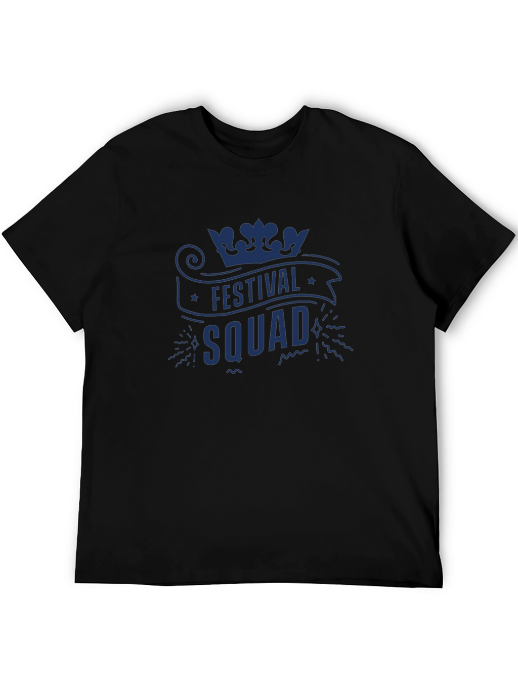 Festival Squad Graphic Tee - Mens Black T-Shirt