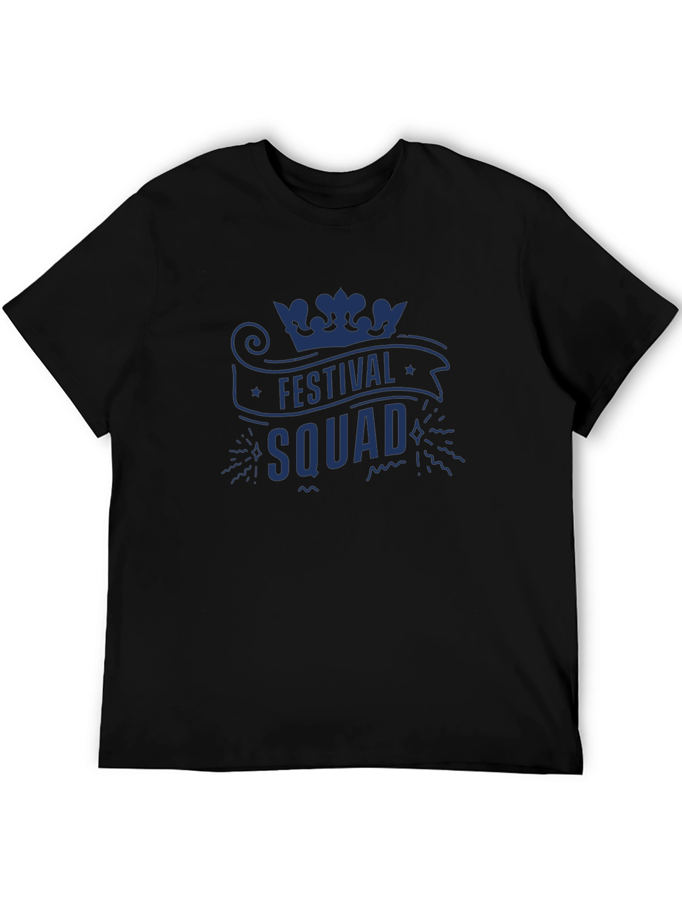 Festival Squad Graphic Tee - Mens Black T-Shirt