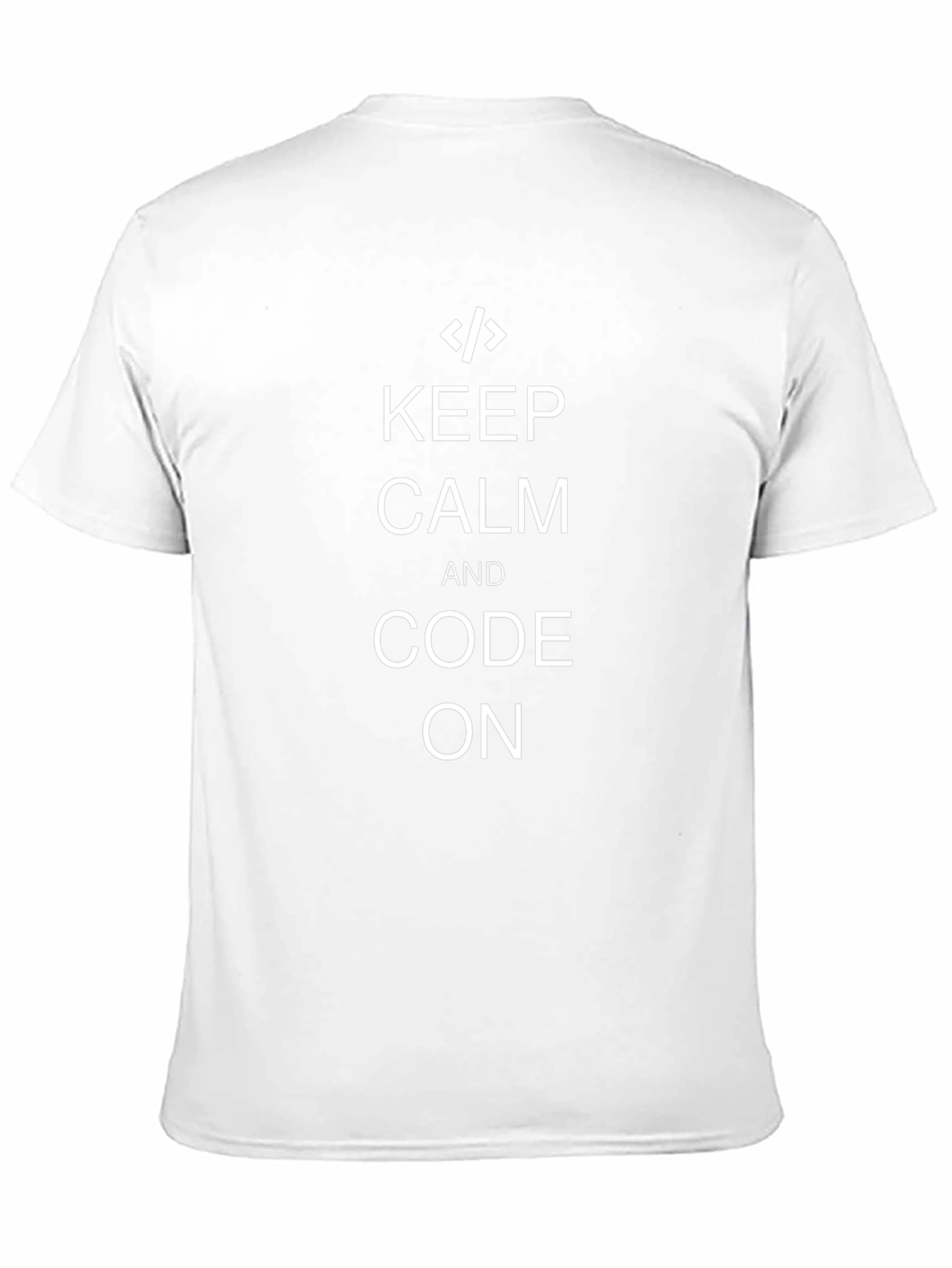 Keep Calm and Code On Black T-Shirt