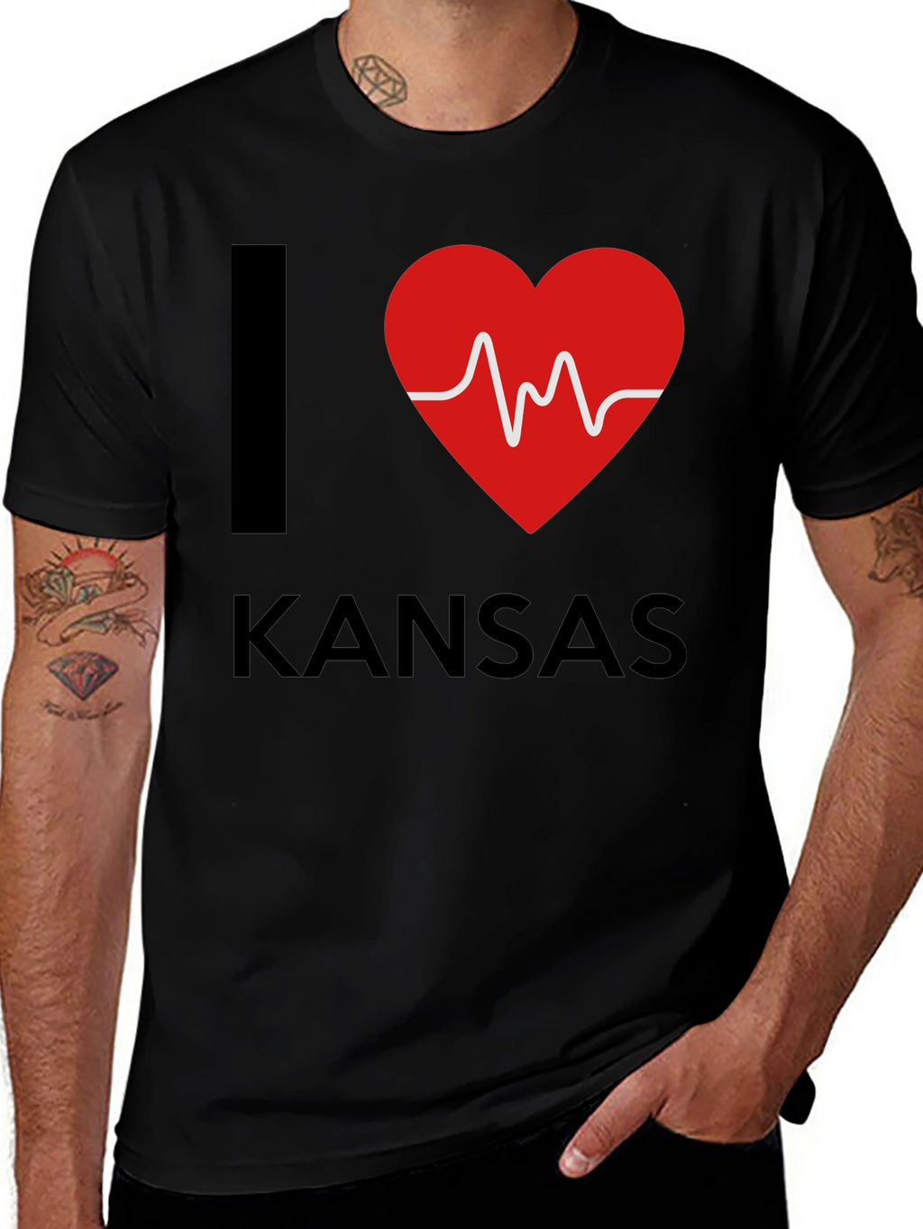 I Heart Kansas T-Shirt - State Pride Tee