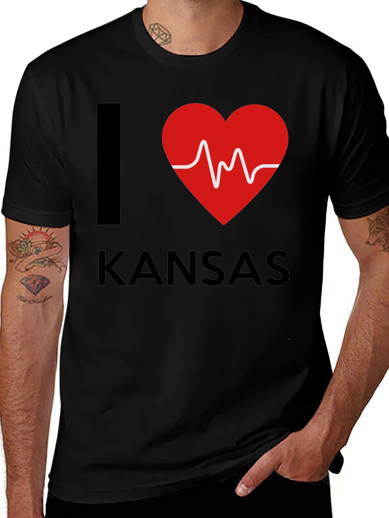 I Heart Kansas T-Shirt - State Pride Tee