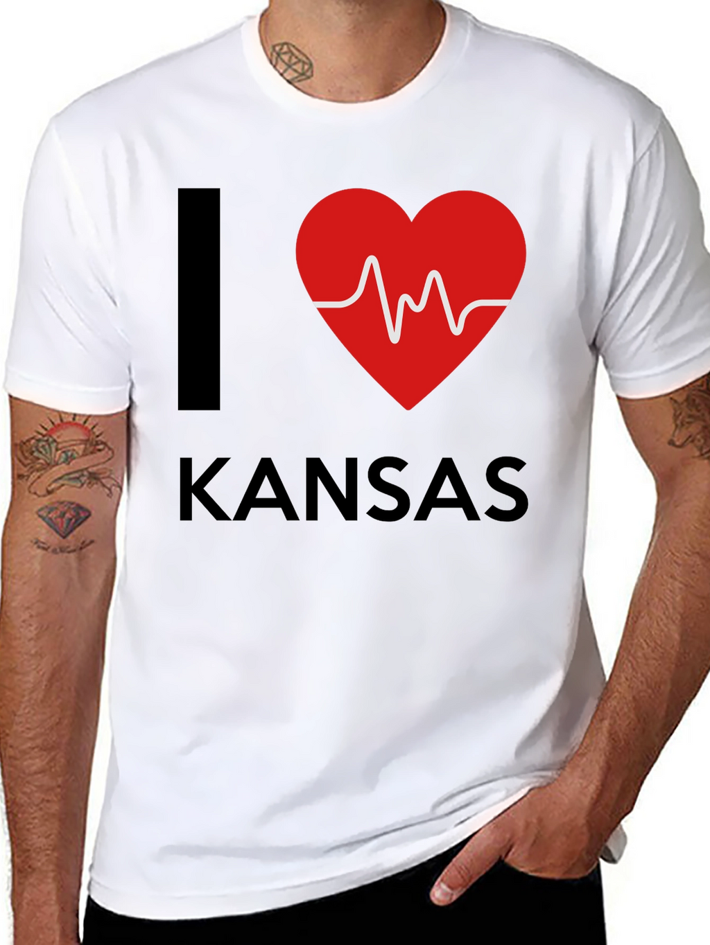 I Heart Kansas T-Shirt - State Pride Tee