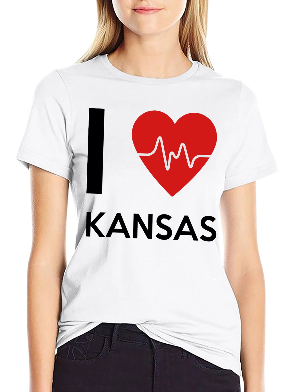 I Heart Kansas T-Shirt - State Pride Tee