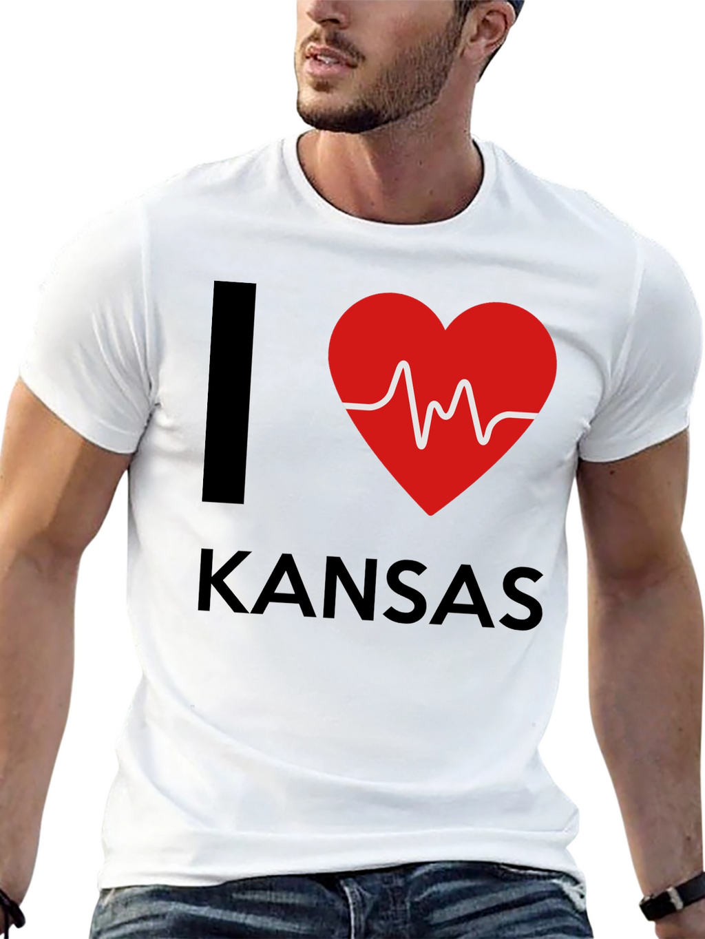 I Heart Kansas T-Shirt - State Pride Tee