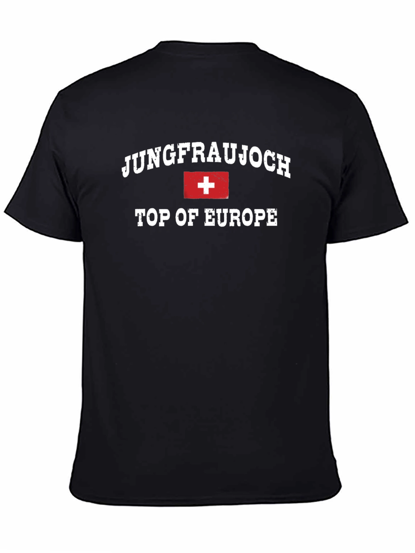 Jungfraujoch Top of Europe Black T-Shirt