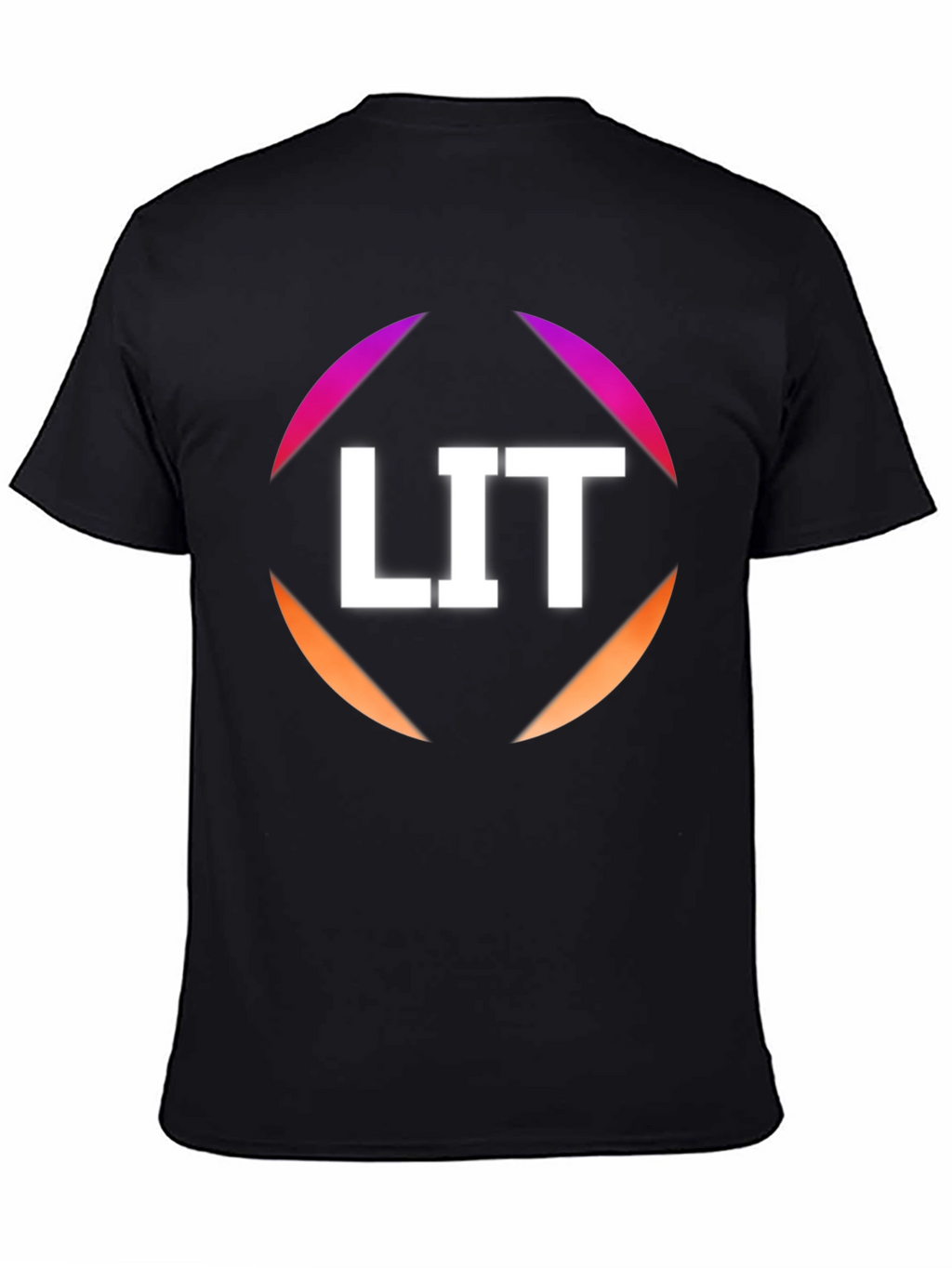 LIT Graphic Tee - Stylish Black Cotton T-Shirt