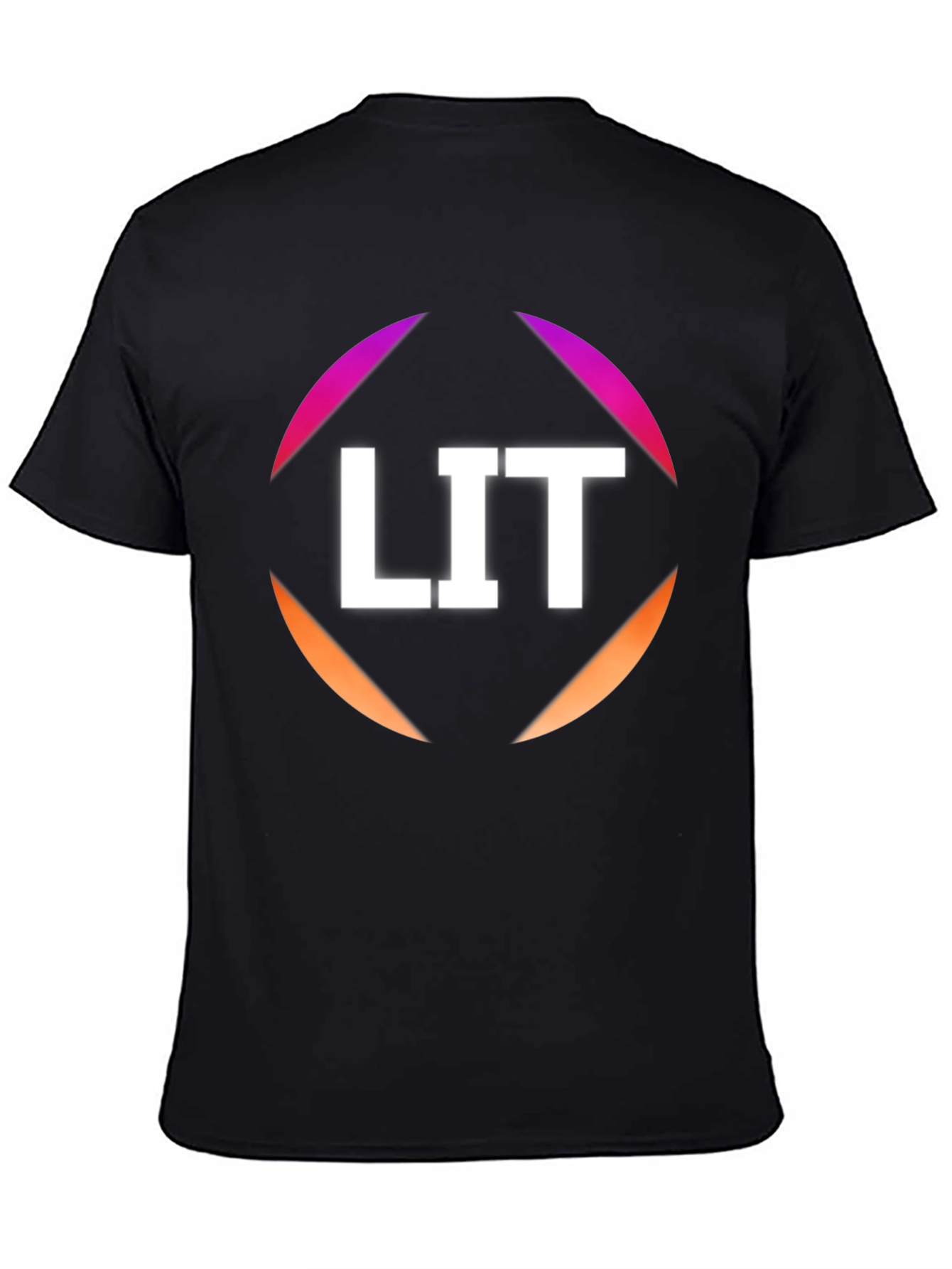 LIT Graphic Tee - Stylish Black Cotton T-Shirt