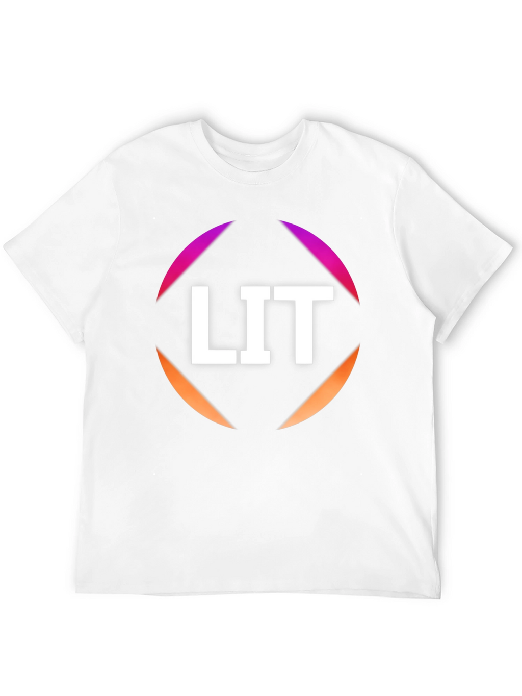 LIT Graphic Tee - Stylish Black Cotton T-Shirt