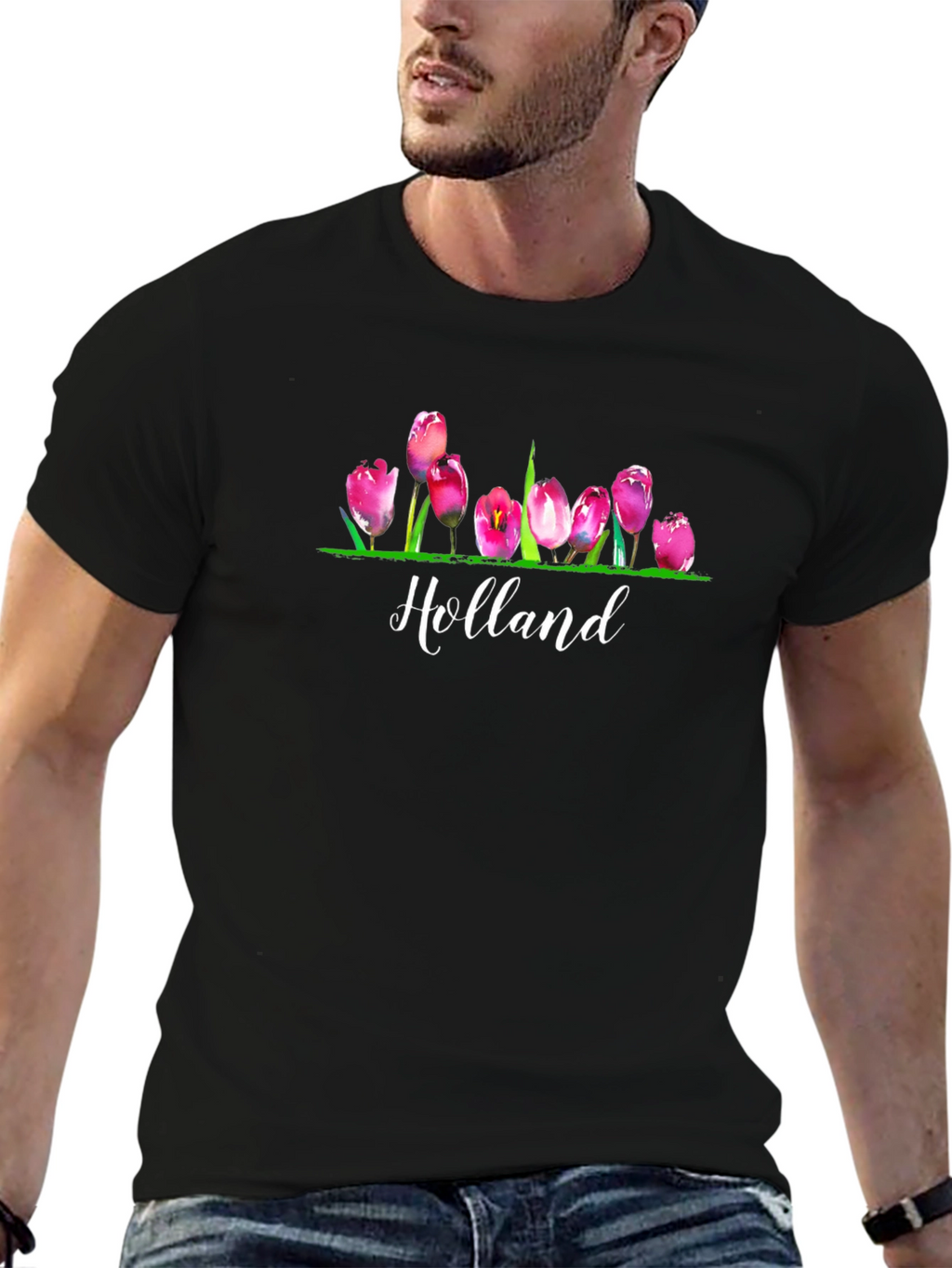 Holland Tulips Graphic T-Shirt