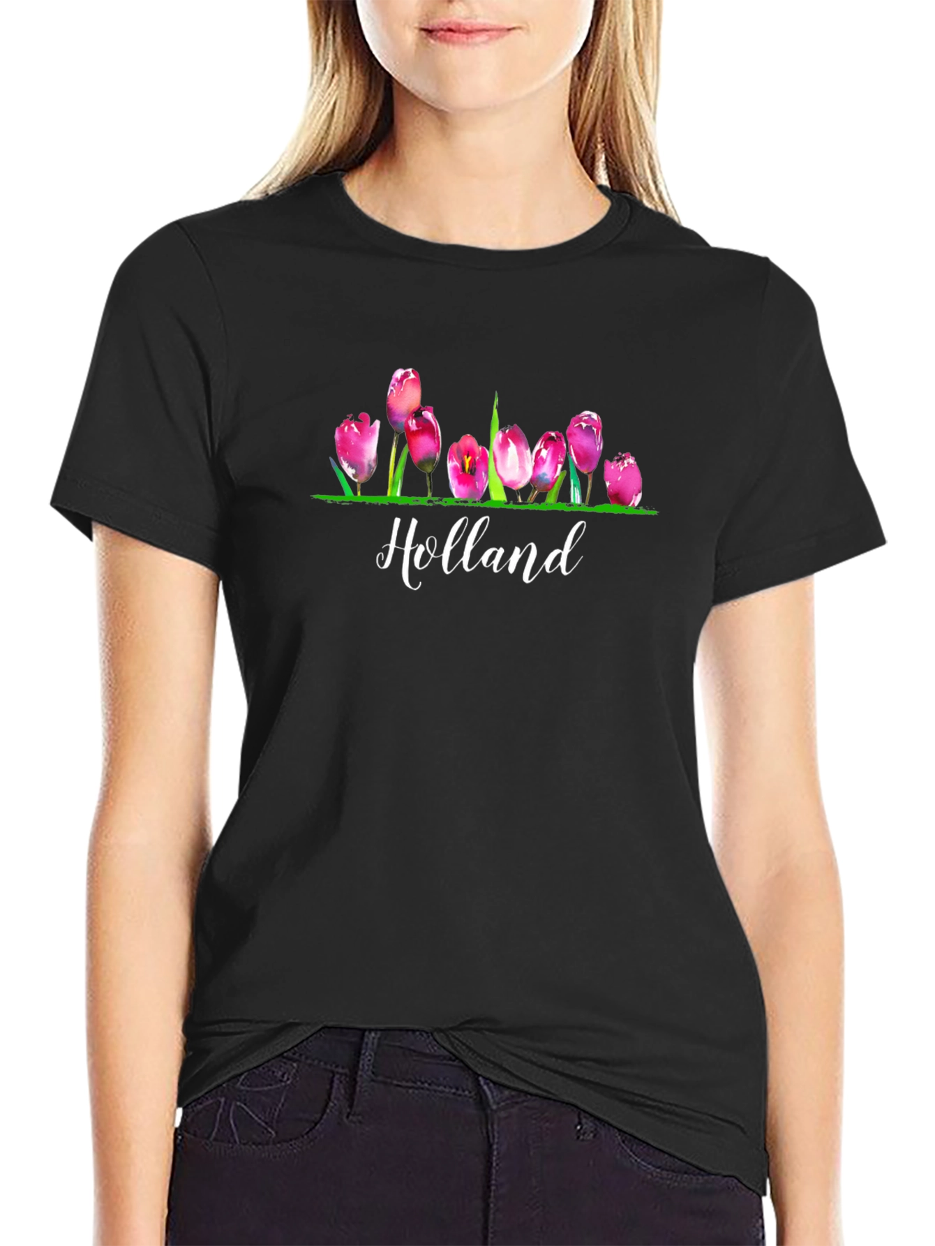 Holland Tulips Graphic T-Shirt