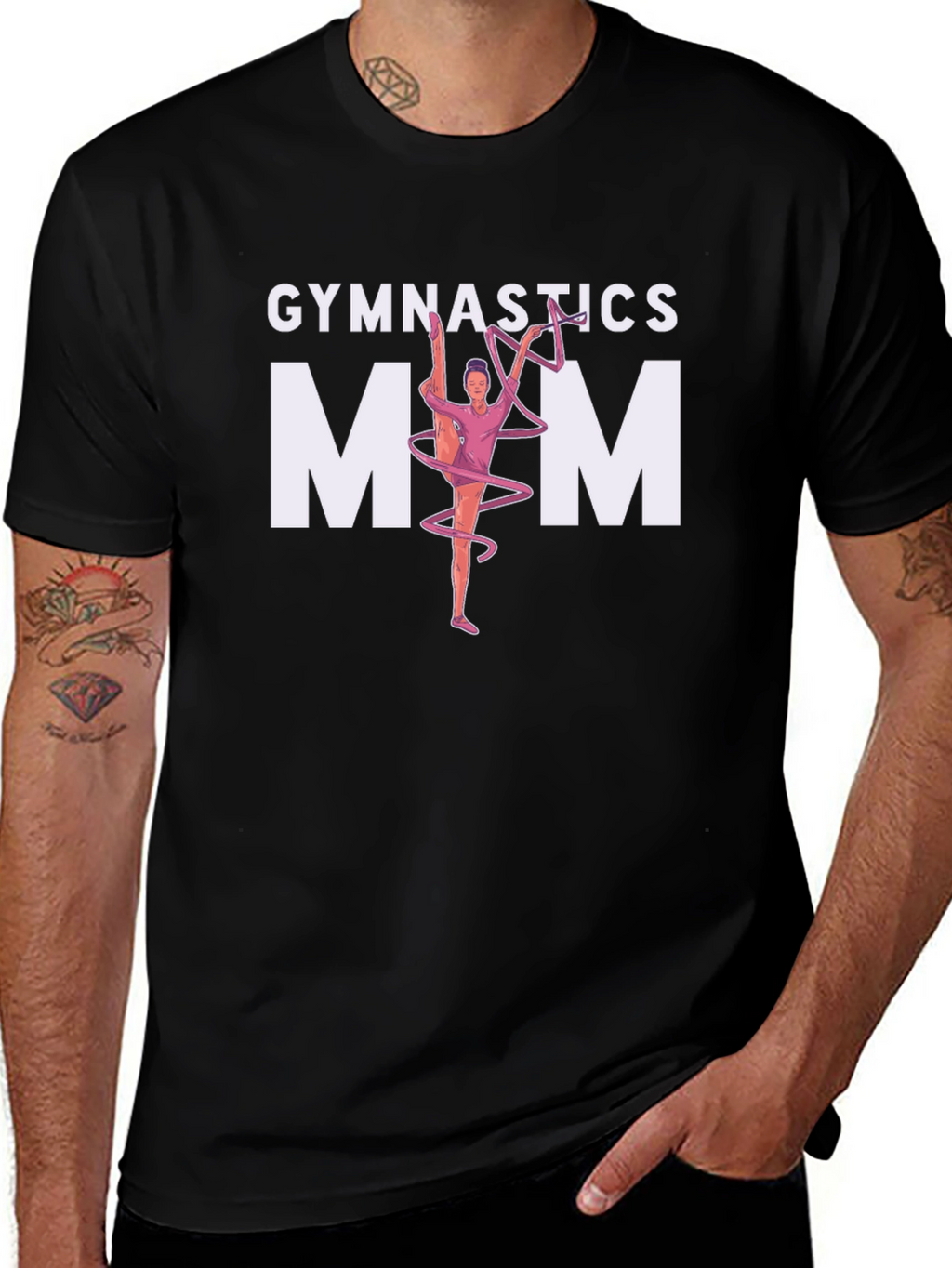 Gymnastics Mom T-Shirt - Black