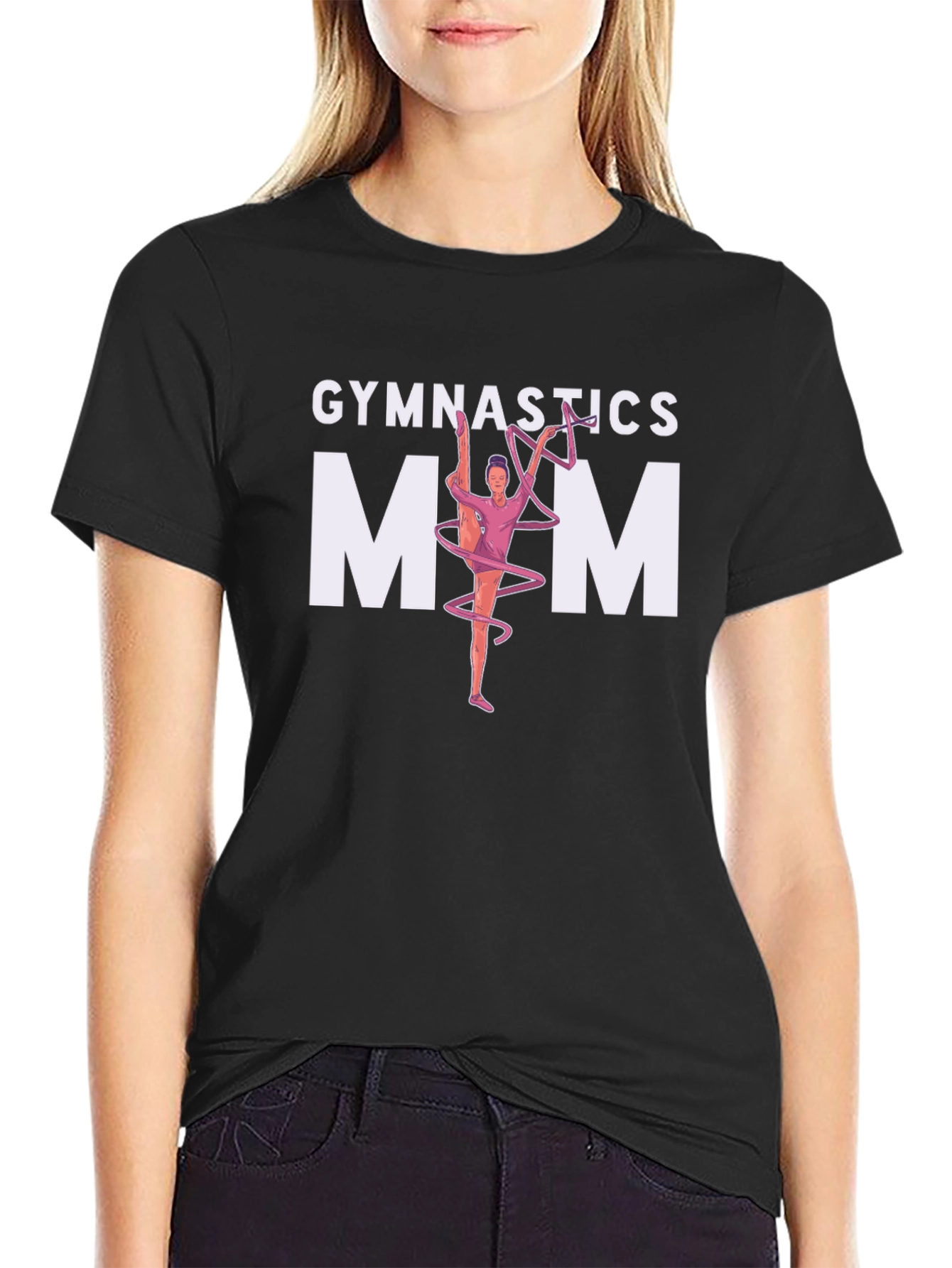 Gymnastics Mom T-Shirt - Black