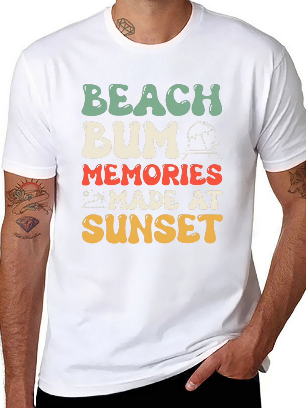 Beach Bum Sunset Memories T-Shirt