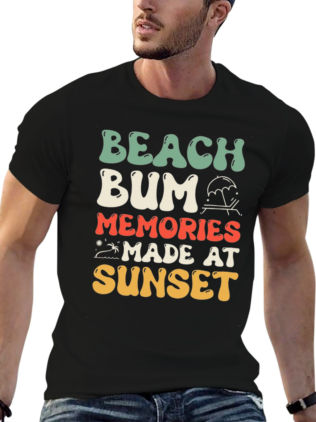 Beach Bum Sunset Memories T-Shirt
